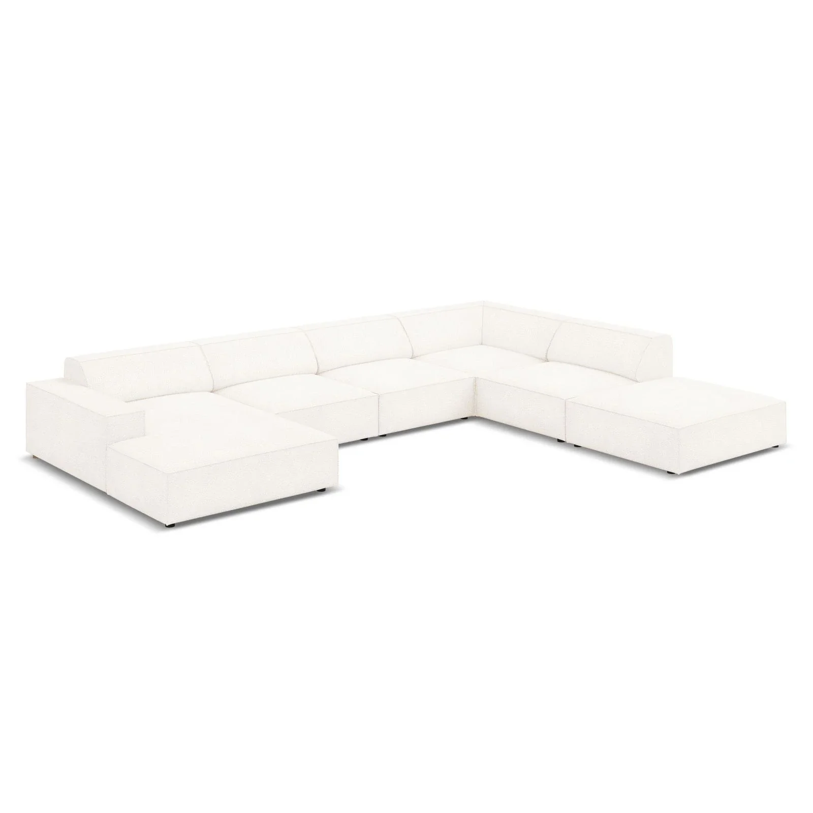 Jodie 7-Sitzer Panorama-Ecksofa, Rechte Seite, aus Samt oder Strukturstoff, 364x262 cm - Image 44