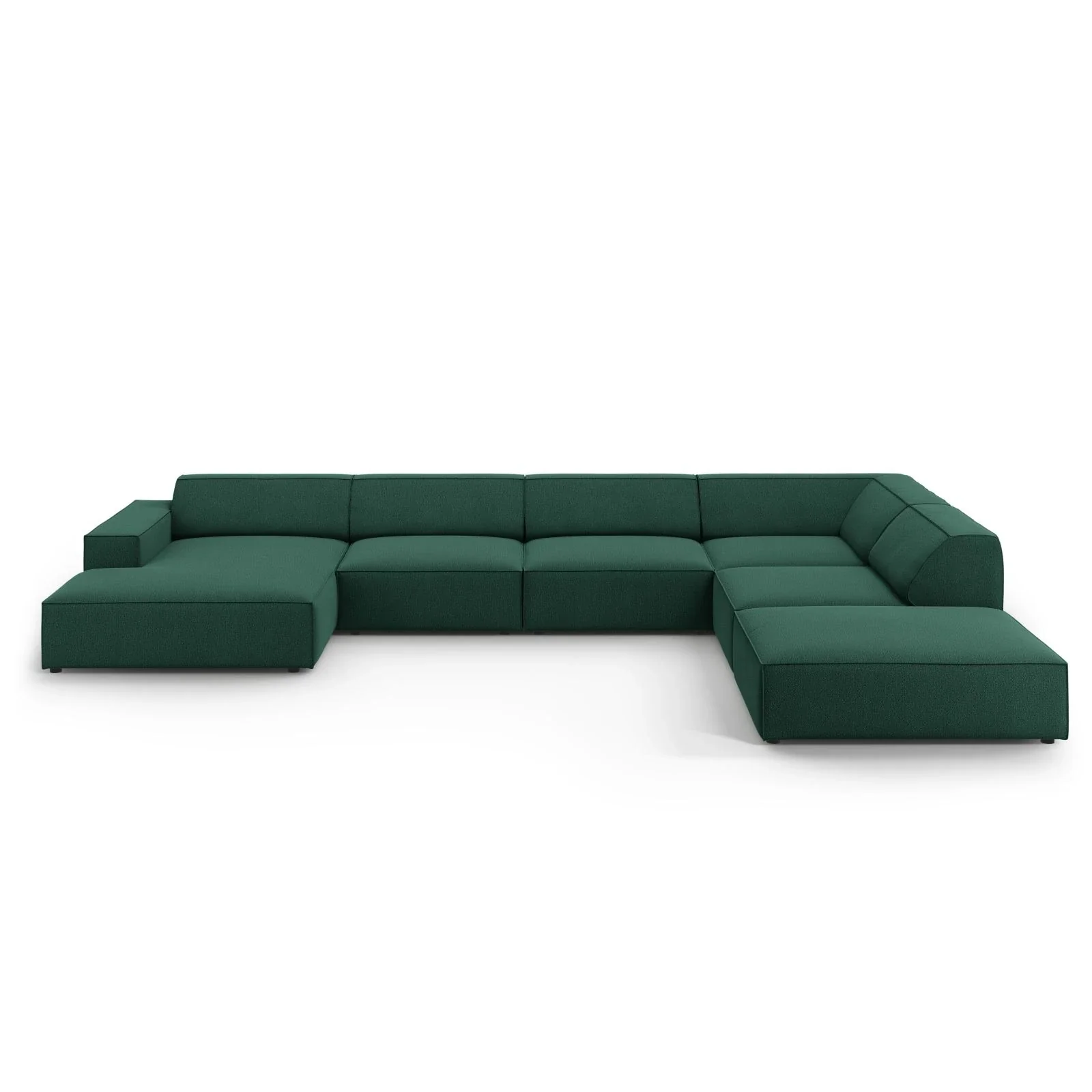Jodie 7-Sitzer Panorama-Ecksofa, Rechte Seite, aus Samt oder Strukturstoff, 364x262 cm - Image 53