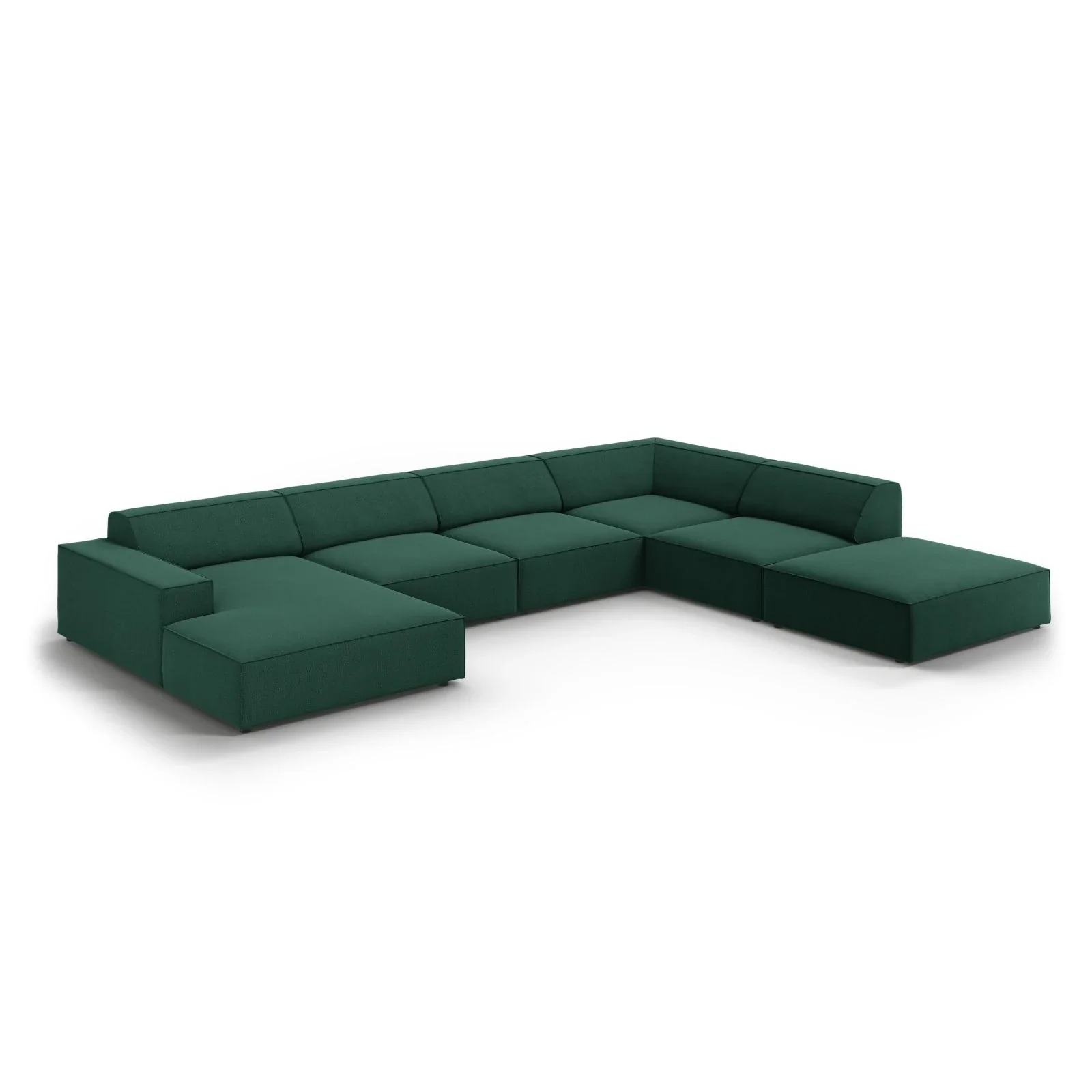 Jodie 7-Sitzer Panorama-Ecksofa, Rechte Seite, aus Samt oder Strukturstoff, 364x262 cm - Image 55
