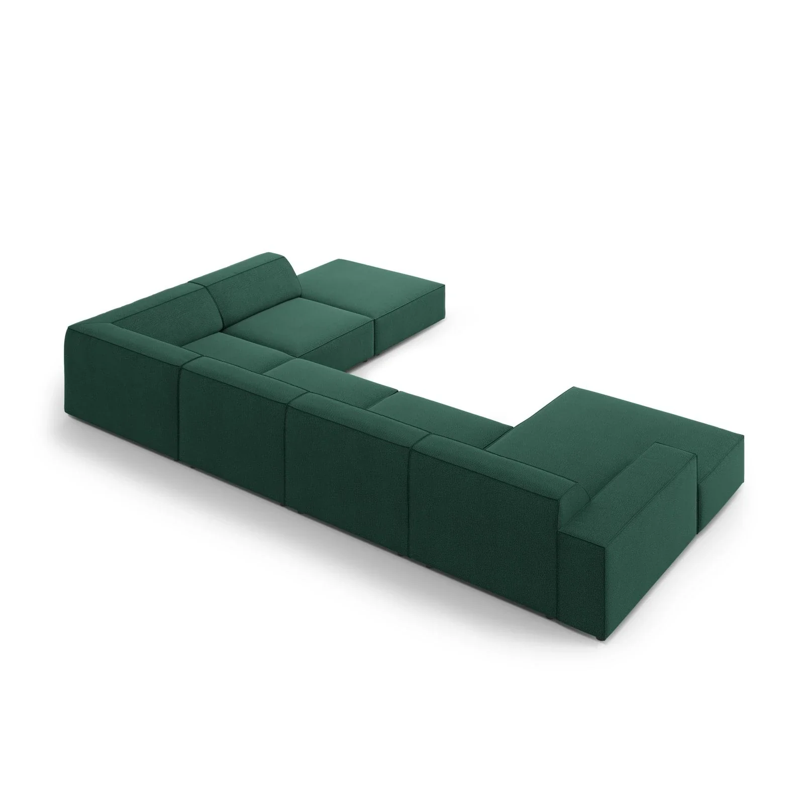 Jodie 7-Sitzer Panorama-Ecksofa, Rechte Seite, aus Samt oder Strukturstoff, 364x262 cm - Image 56