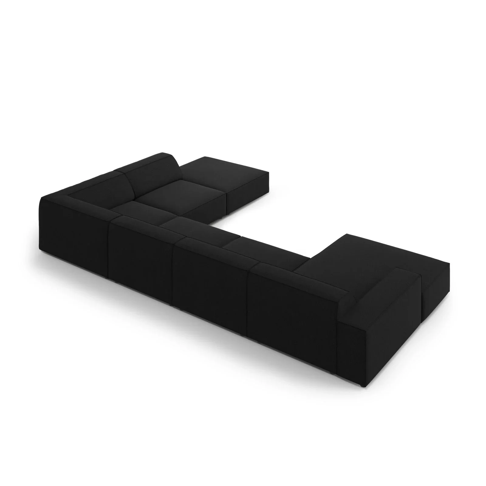 Jodie 7-Sitzer Panorama-Ecksofa, Rechte Seite, aus Samt oder Strukturstoff, 364x262 cm - Image 80