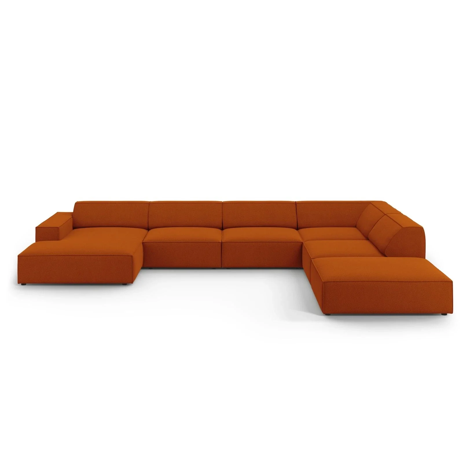 Jodie 7-Sitzer Panorama-Ecksofa, Rechte Seite, aus Samt oder Strukturstoff, 364x262 cm - Image 83