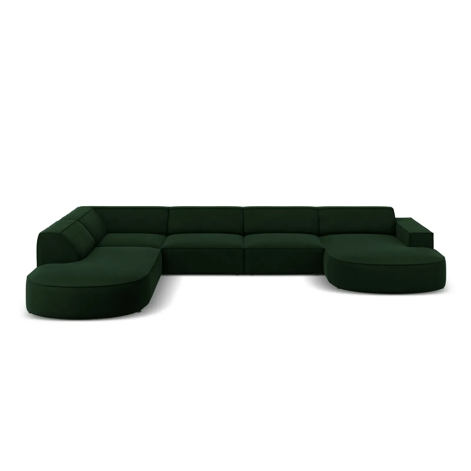Jodie 7-Sitzer Panorama-Sofa Links aus Samt, Strukturstoff oder Bouclé, 364 cm - Image 11