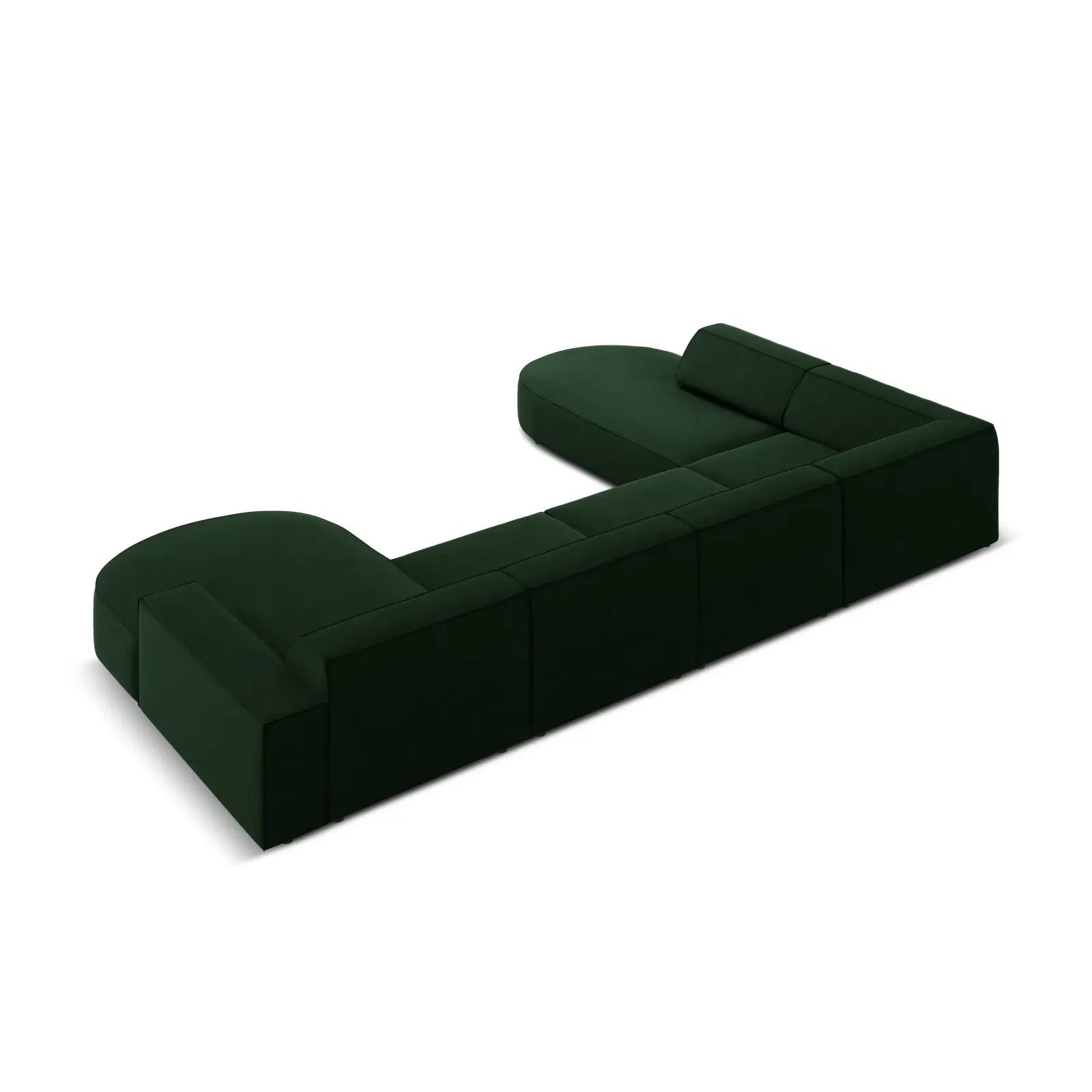 Jodie 7-Sitzer Panorama-Sofa Links aus Samt, Strukturstoff oder Bouclé, 364 cm - Image 14