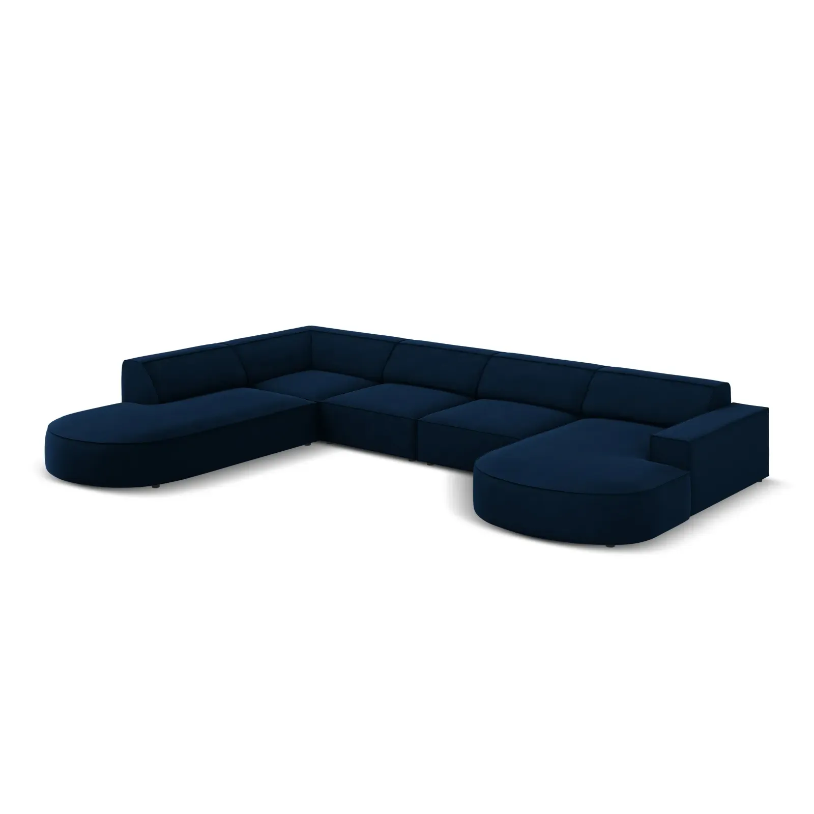 Jodie 7-Sitzer Panorama-Sofa Links aus Samt, Strukturstoff oder Bouclé, 364 cm - Image 18