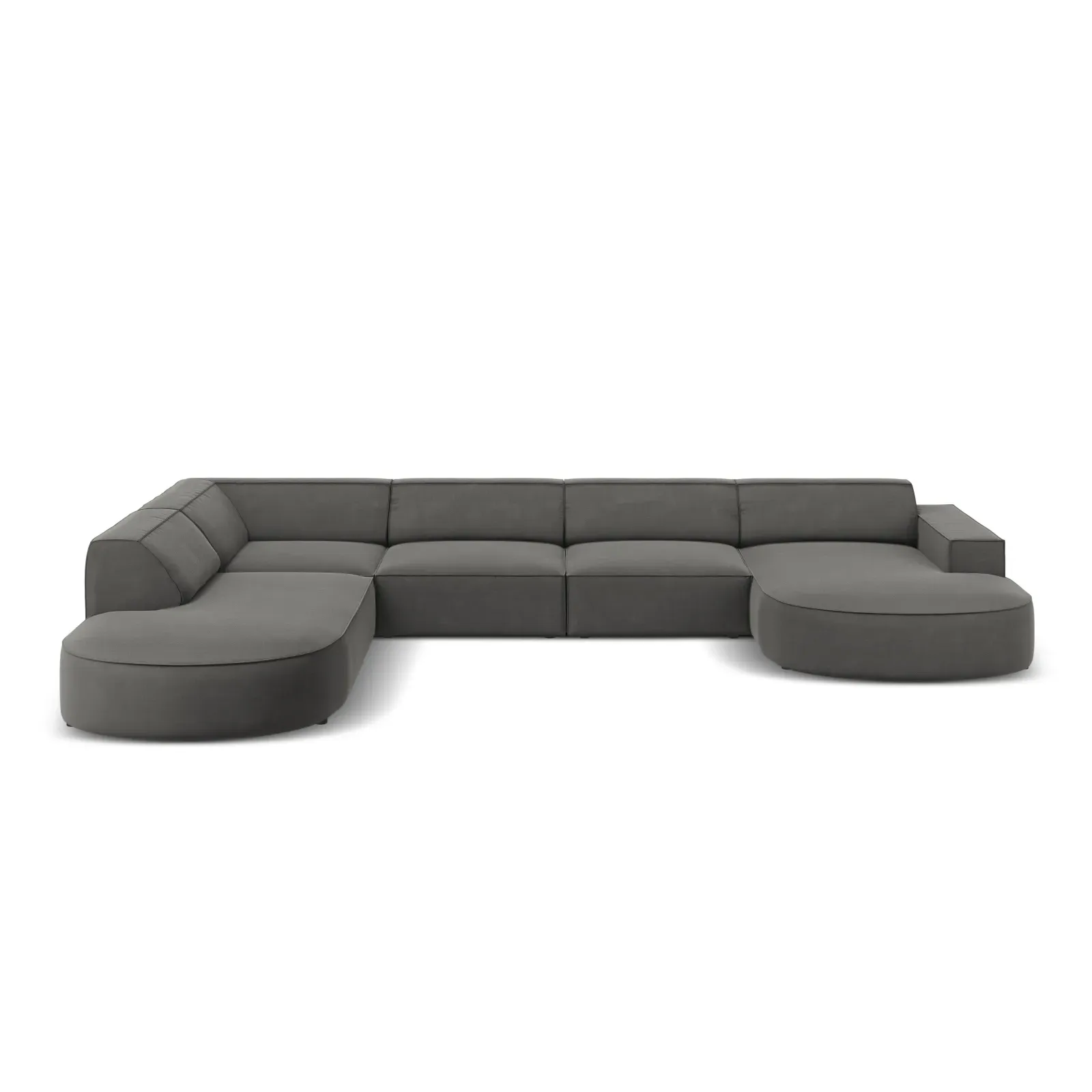 Jodie 7-Sitzer Panorama-Sofa Links aus Samt, Strukturstoff oder Bouclé, 364 cm - Image 21