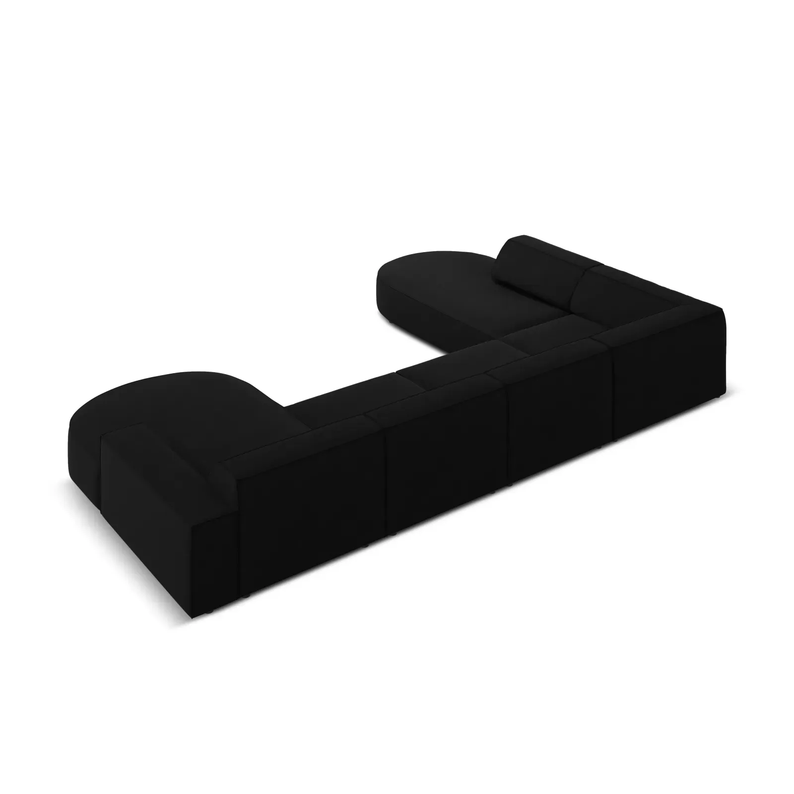 Jodie 7-Sitzer Panorama-Sofa Links aus Samt, Strukturstoff oder Bouclé, 364 cm - Image 34