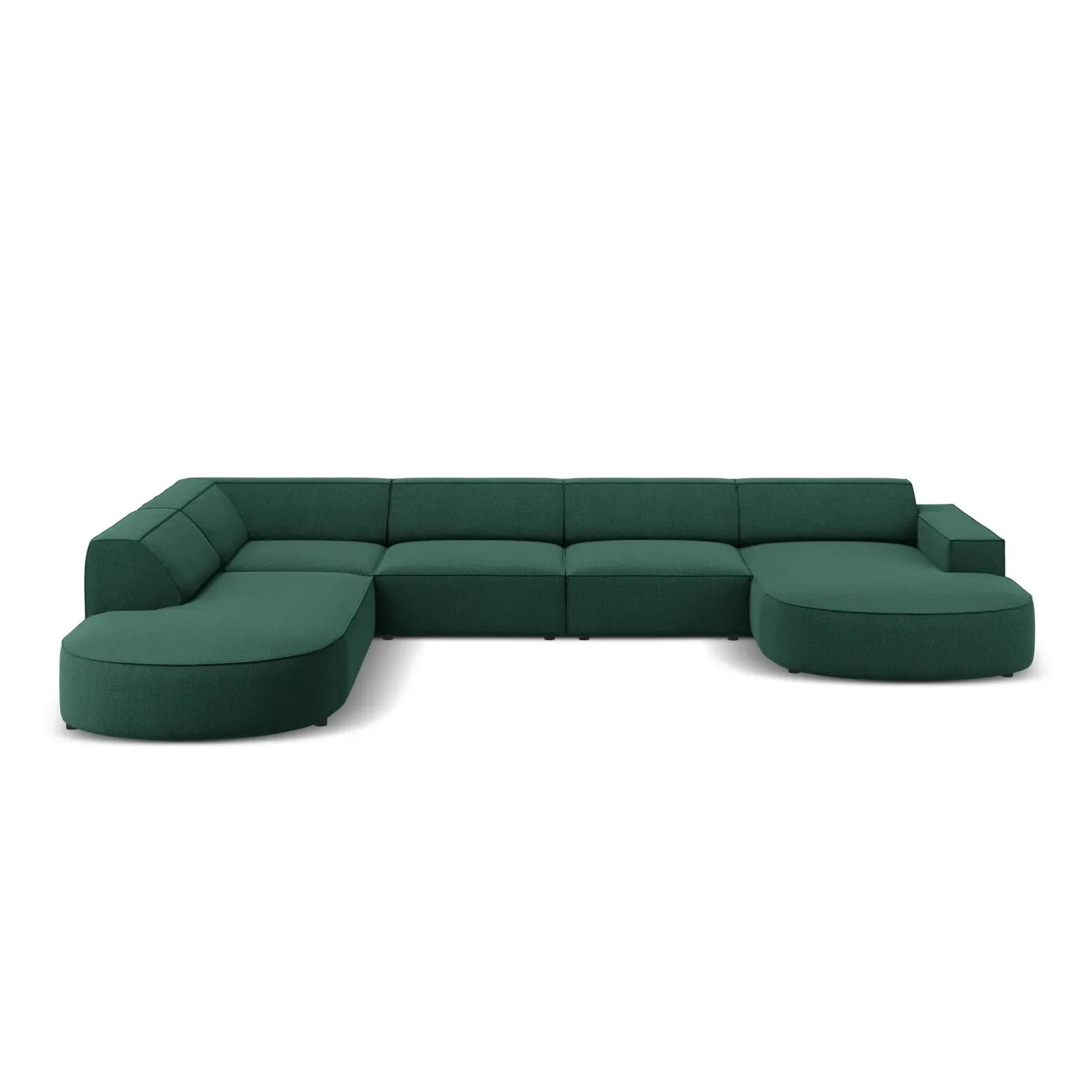 Jodie 7-Sitzer Panorama-Sofa Links aus Samt, Strukturstoff oder Bouclé, 364 cm - Image 52