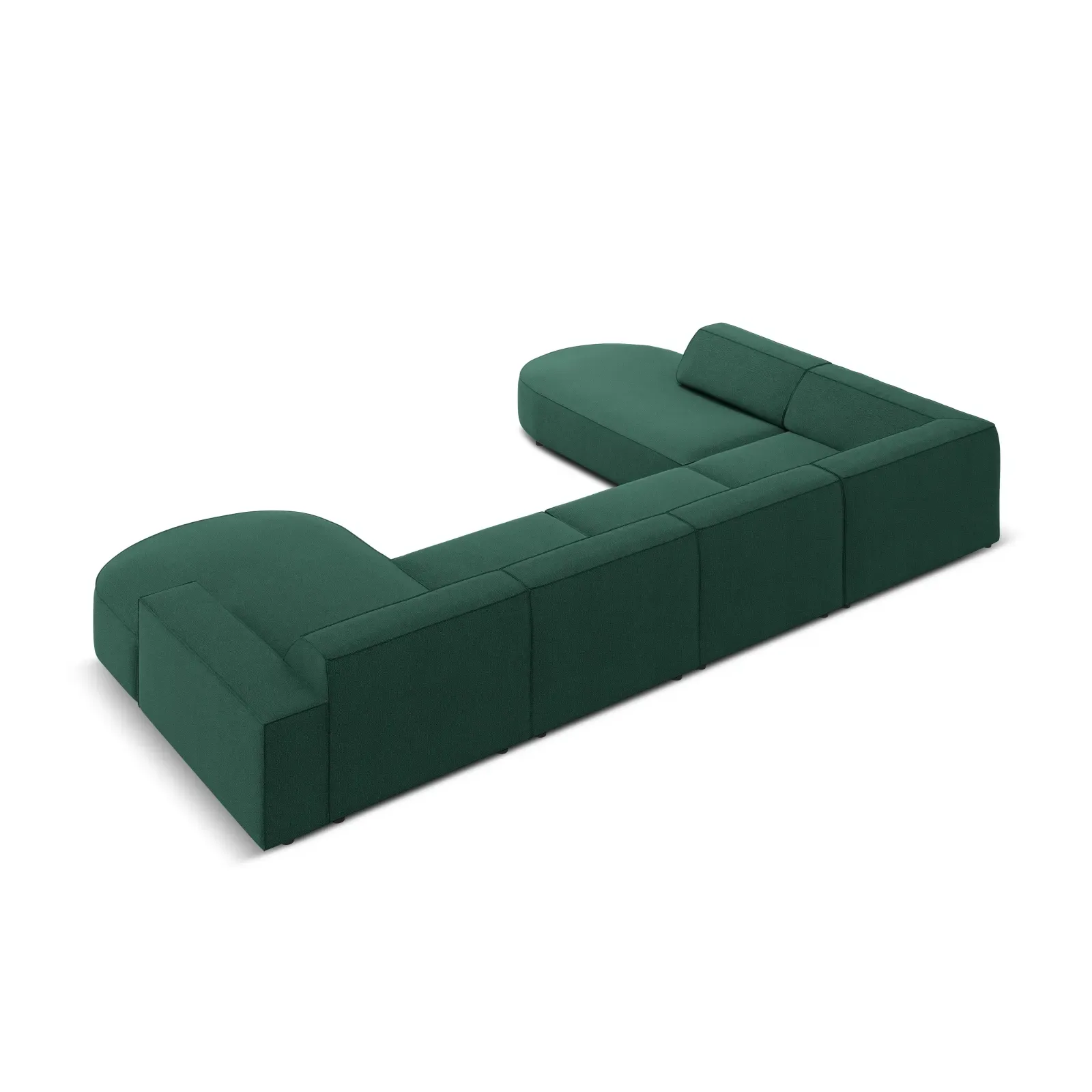 Jodie 7-Sitzer Panorama-Sofa Links aus Samt, Strukturstoff oder Bouclé, 364 cm - Image 55