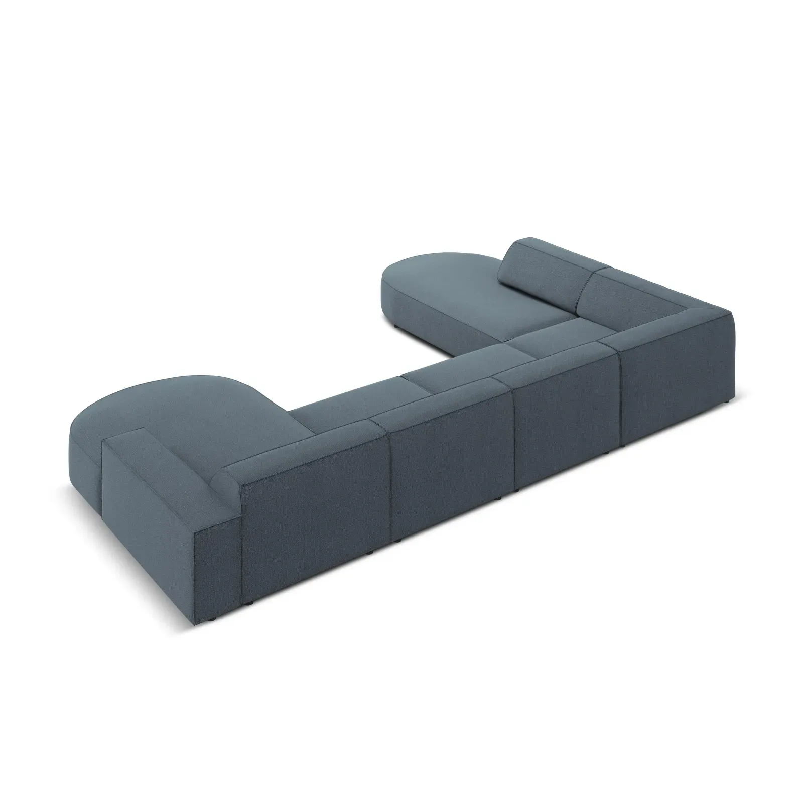 Jodie 7-Sitzer Panorama-Sofa Links aus Samt, Strukturstoff oder Bouclé, 364 cm - Image 60