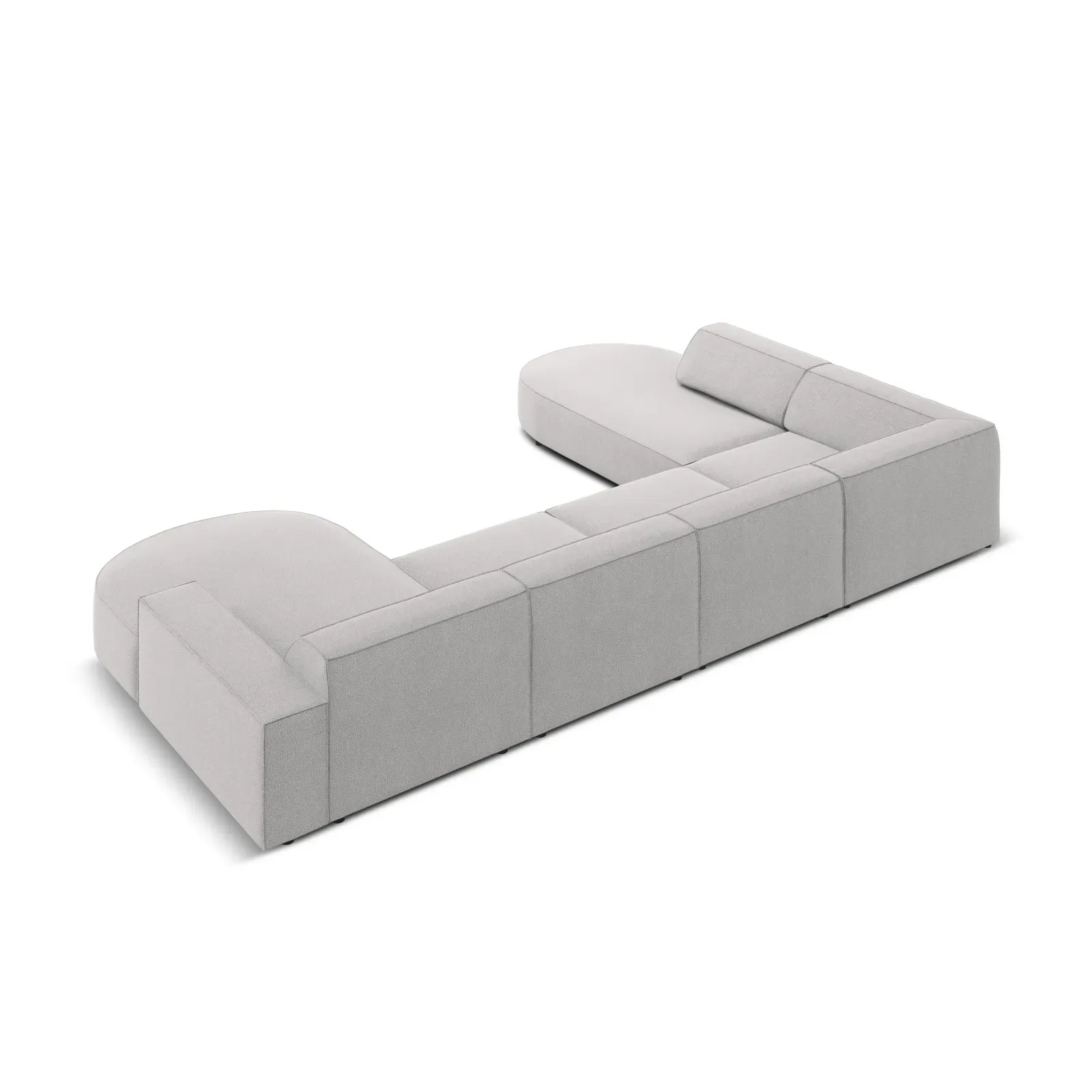 Jodie 7-Sitzer Panorama-Sofa Links aus Samt, Strukturstoff oder Bouclé, 364 cm - Image 65