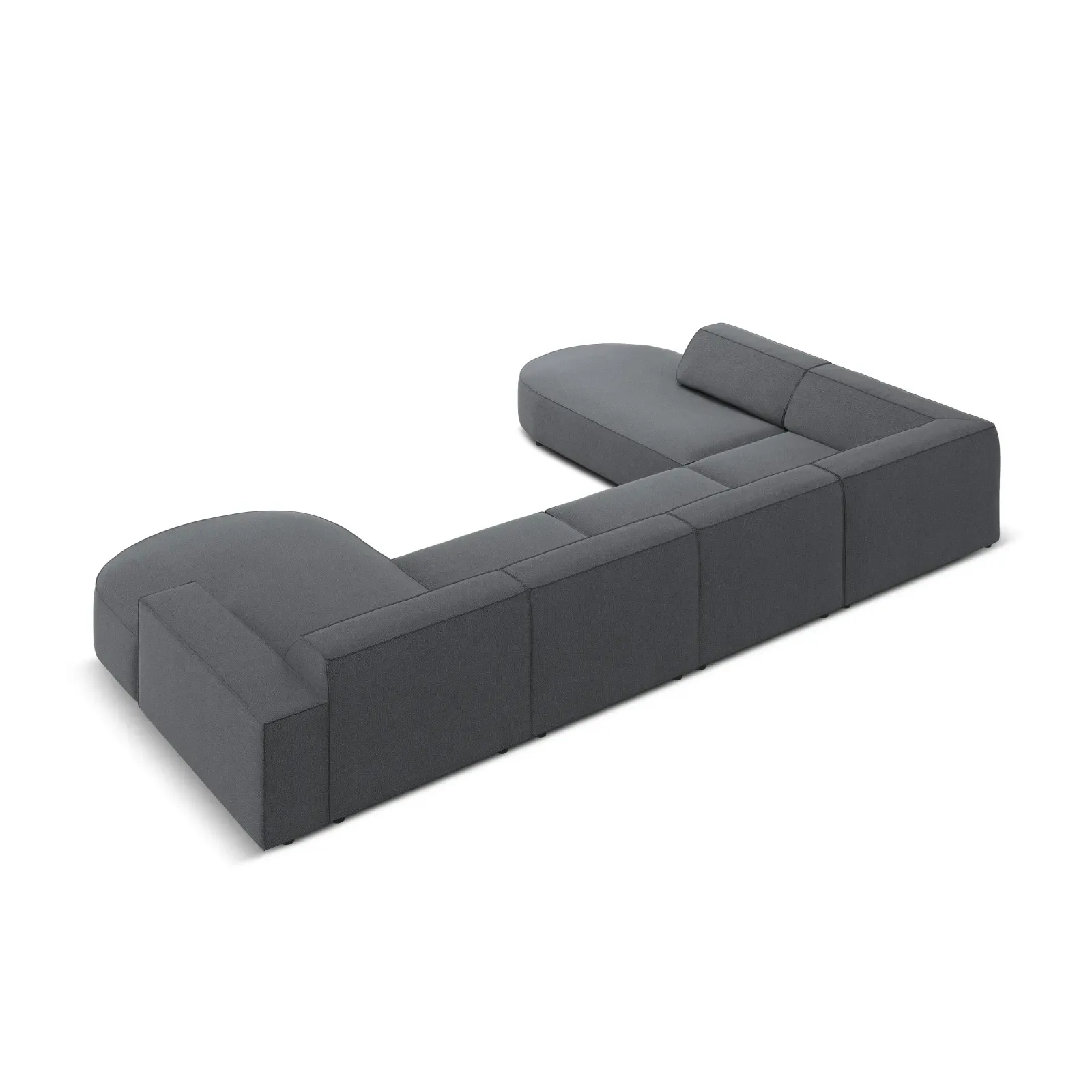 Jodie 7-Sitzer Panorama-Sofa Links aus Samt, Strukturstoff oder Bouclé, 364 cm - Image 70