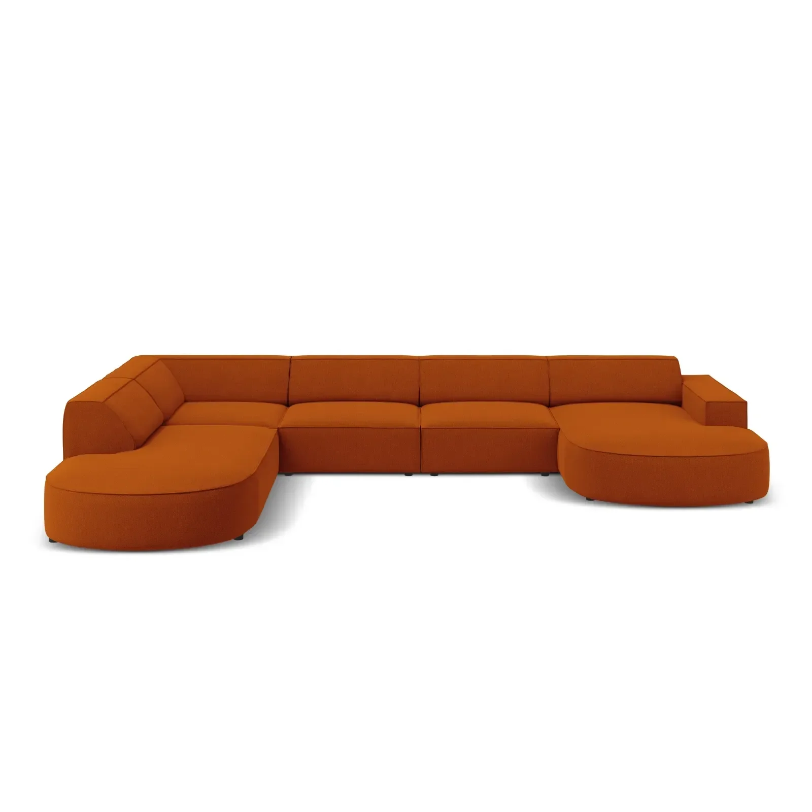 Jodie 7-Sitzer Panorama-Sofa Links aus Samt, Strukturstoff oder Bouclé, 364 cm - Image 77
