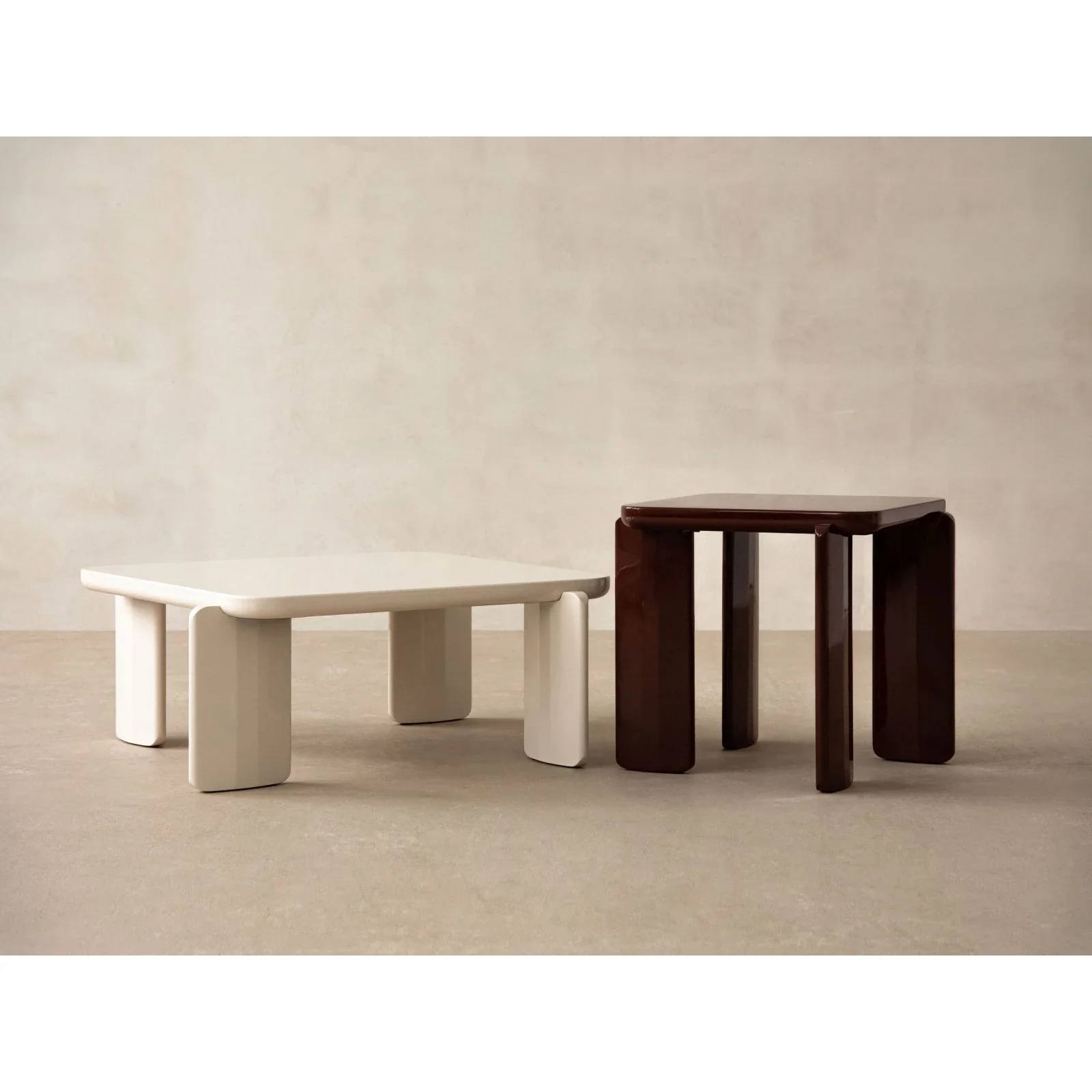 Jonc Couchtisch glänzend, 80x80x35 cm - Image 5