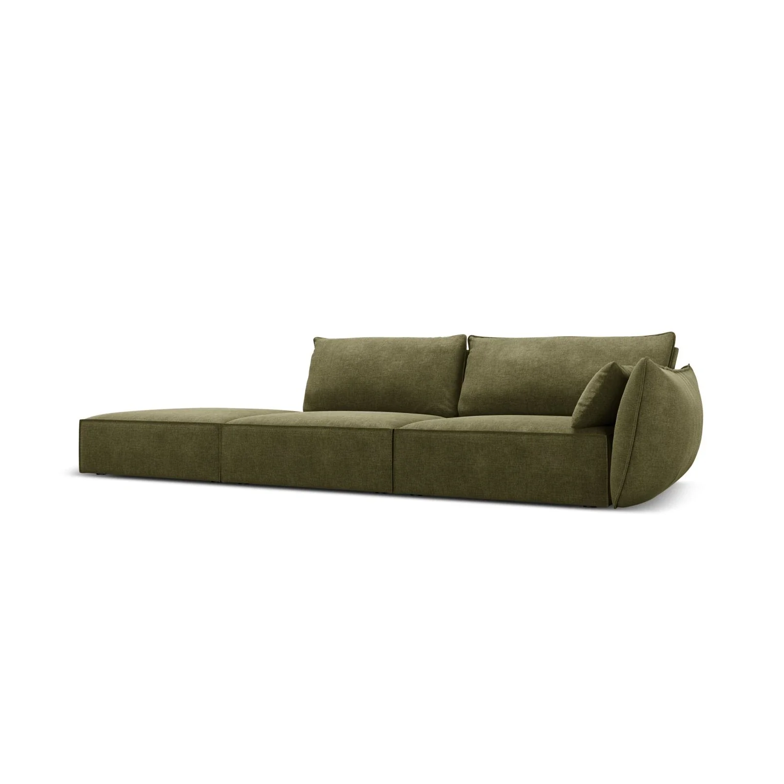 Kaelle 3-Sitzer Sofa Links offen, mit Bezug aus Samt oder Chenille, 264x110 cm - Image 12
