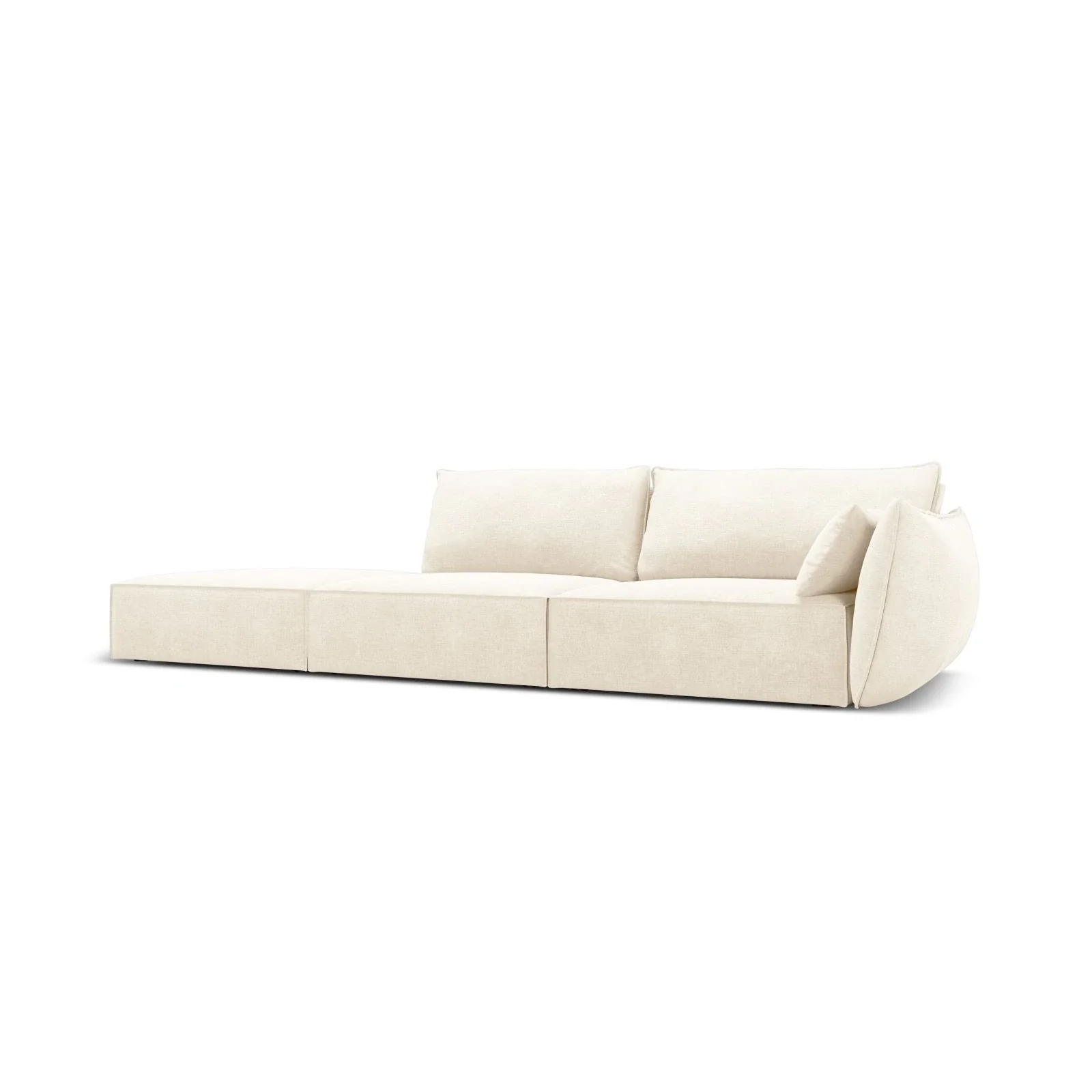 Kaelle 3-Sitzer Sofa Links offen, mit Bezug aus Samt oder Chenille, 264x110 cm - Image 2