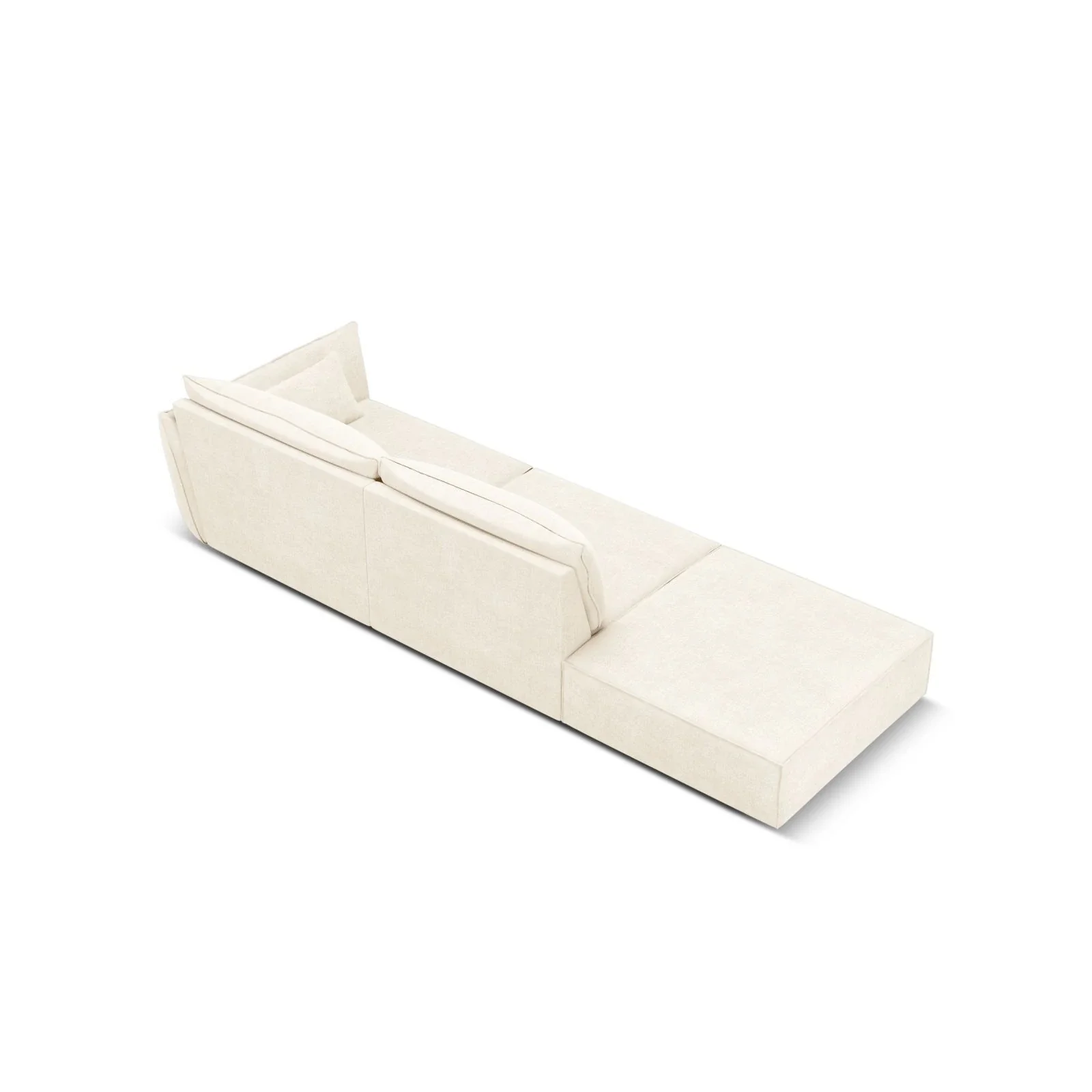 Kaelle 3-Sitzer Sofa Links offen, mit Bezug aus Samt oder Chenille, 264x110 cm - Image 3