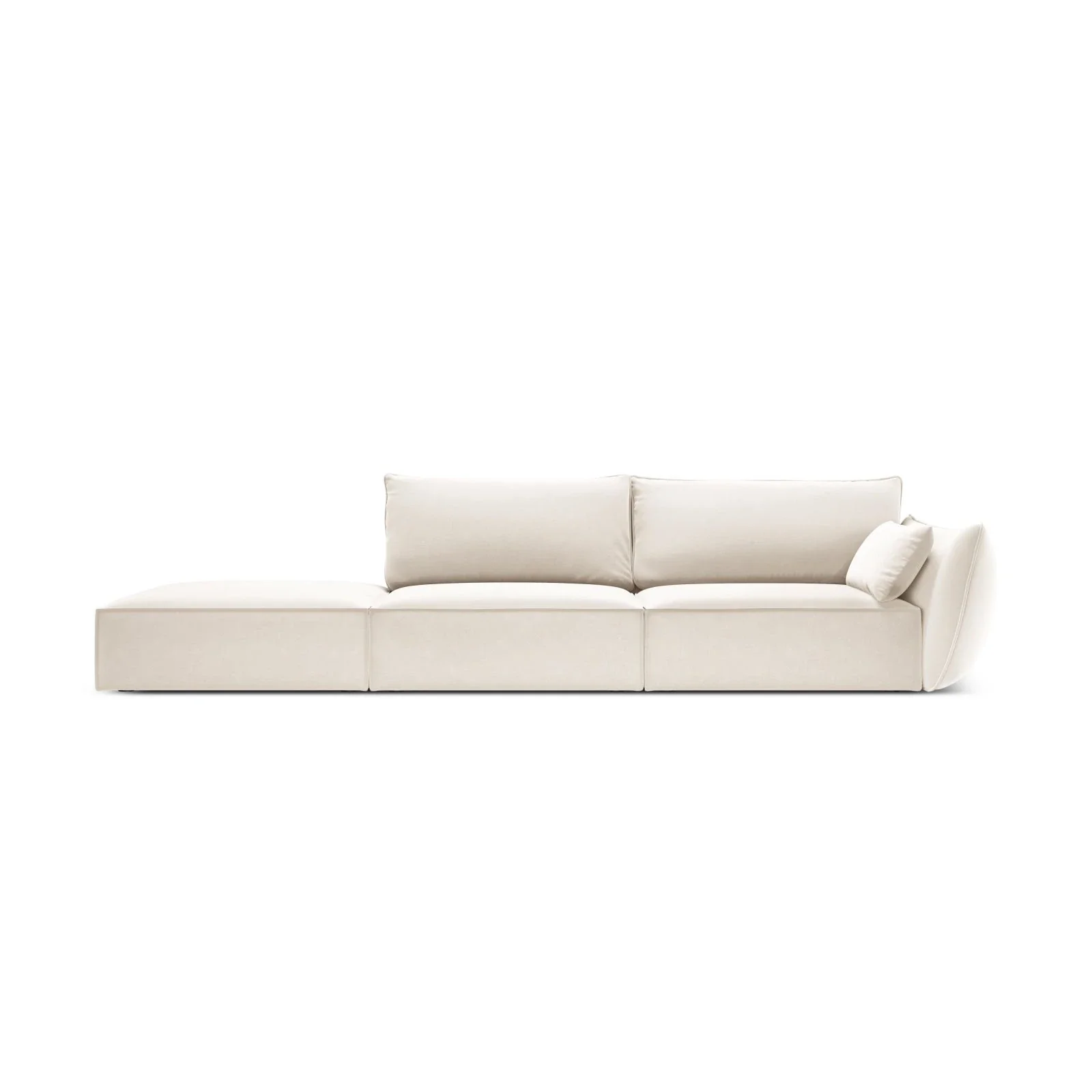 Kaelle 3-Sitzer Sofa Links offen, mit Bezug aus Samt oder Chenille, 264x110 cm - Image 46