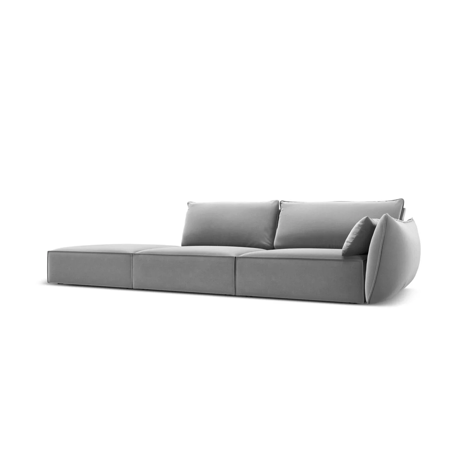 Kaelle 3-Sitzer Sofa Links offen, mit Bezug aus Samt oder Chenille, 264x110 cm - Image 67