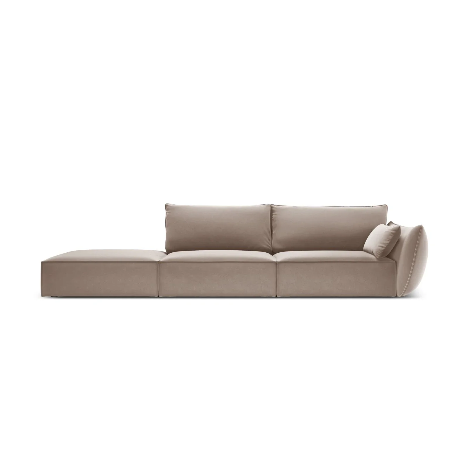 Kaelle 3-Sitzer Sofa Links offen, mit Bezug aus Samt oder Chenille, 264x110 cm - Image 81