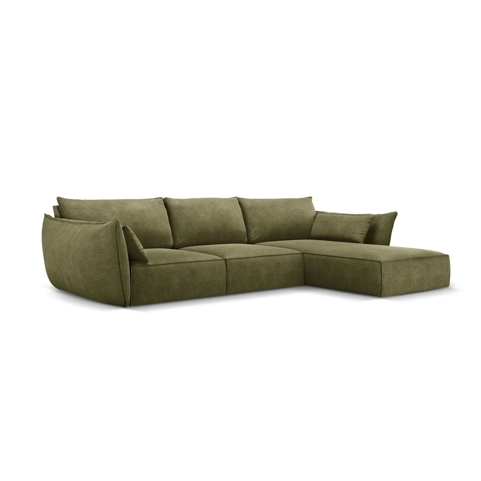 Kaelle 4-Sitzer Ecksofa Rechts, mit Bezug aus Samt oder Chenille, 308x171 cm - Image 13