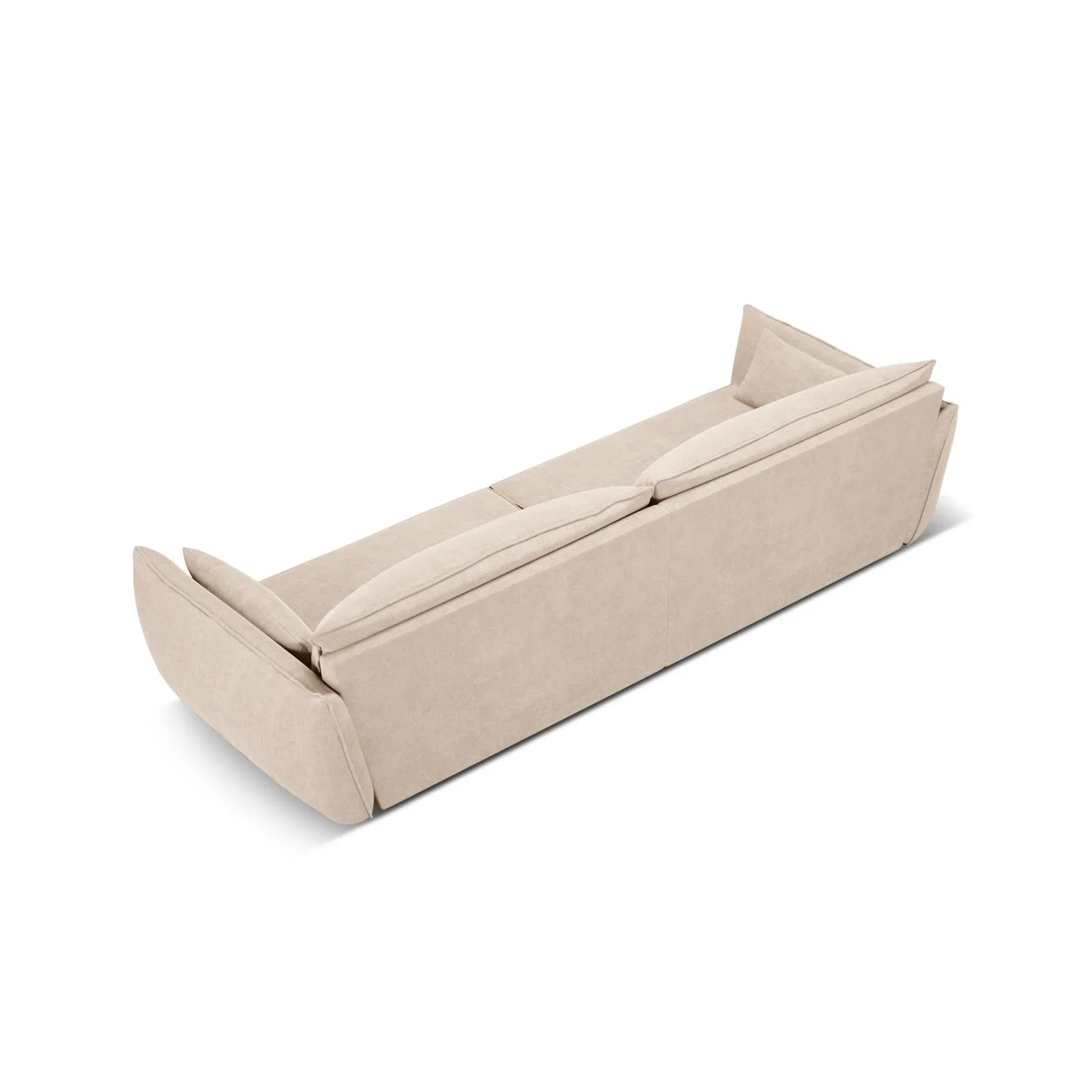 Kaelle 4-Sitzer Sofa mit Bezug aus Samt oder Chenille, 248x110 cm - Image 9