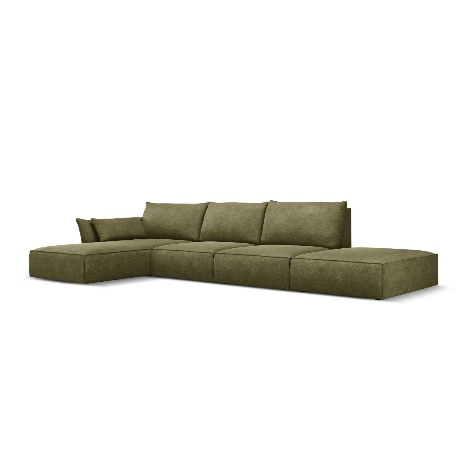 Kaelle 5-Sitzer Ecksofa Links, mit Bezug aus Samt oder Chenille, 364x171 cm - Image 12