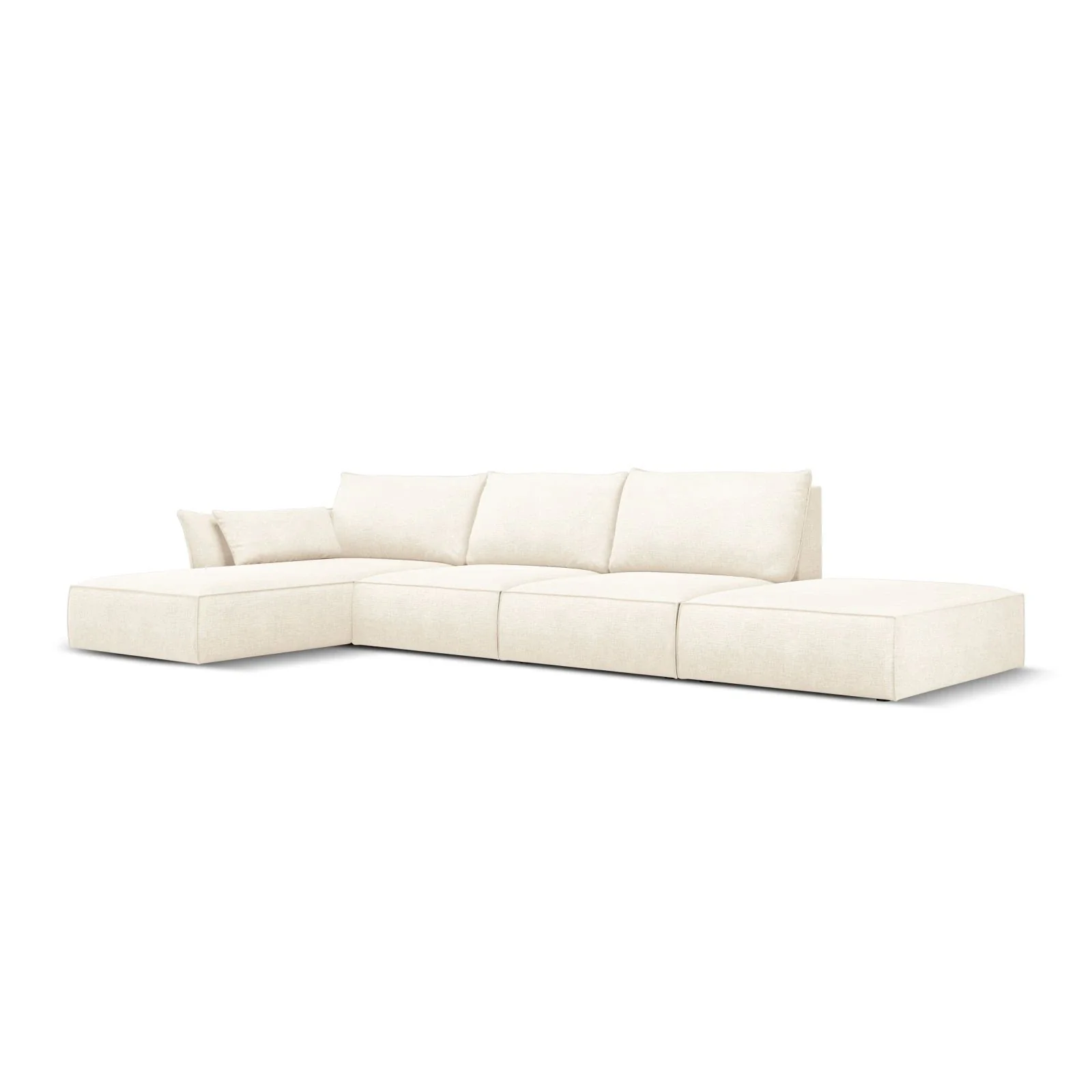 Kaelle 5-Sitzer Ecksofa Links, mit Bezug aus Samt oder Chenille, 364x171 cm - Image 2