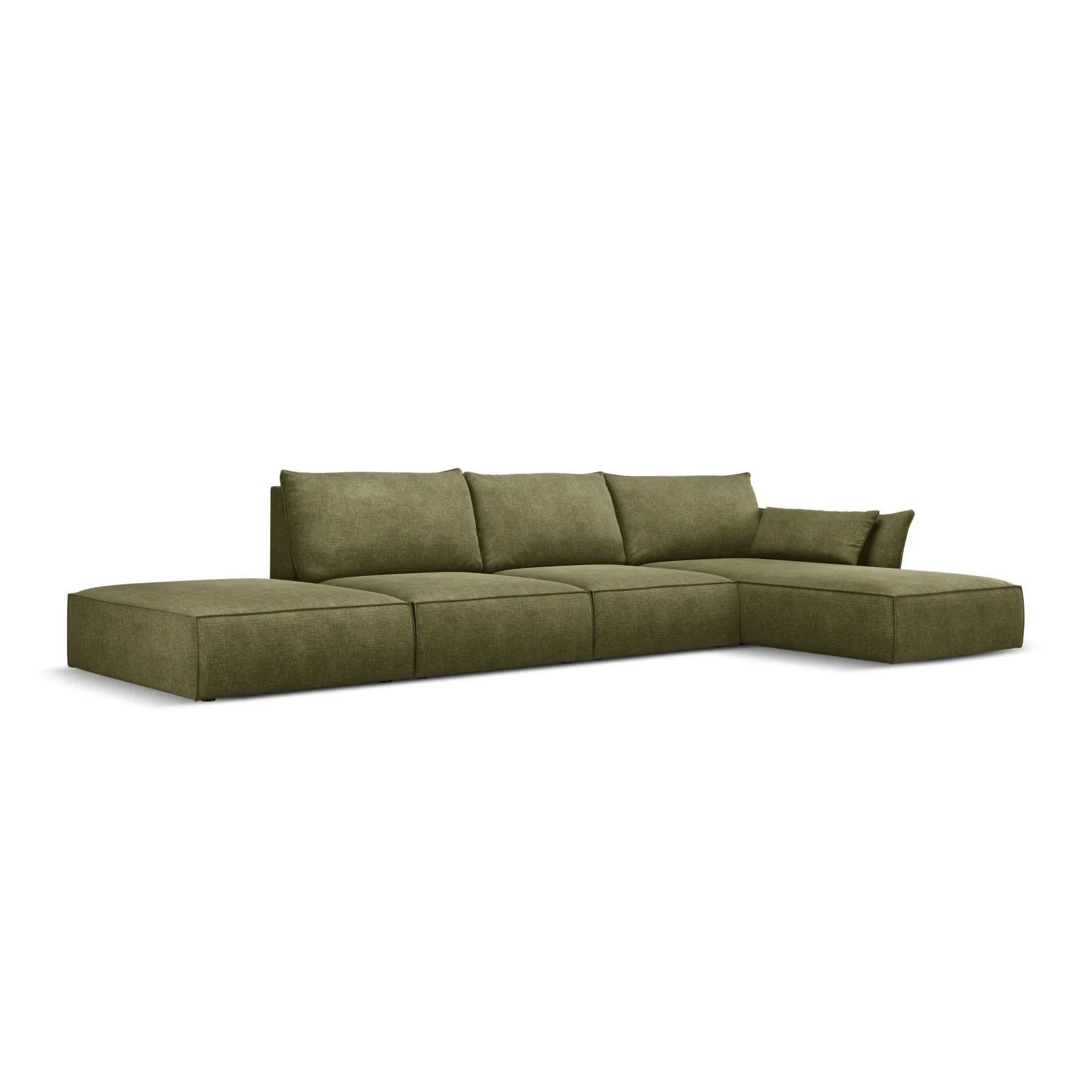 Kaelle 5-Sitzer Ecksofa Rechts, mit Bezug aus Samt oder Chenille, 364x171 cm - Image 12