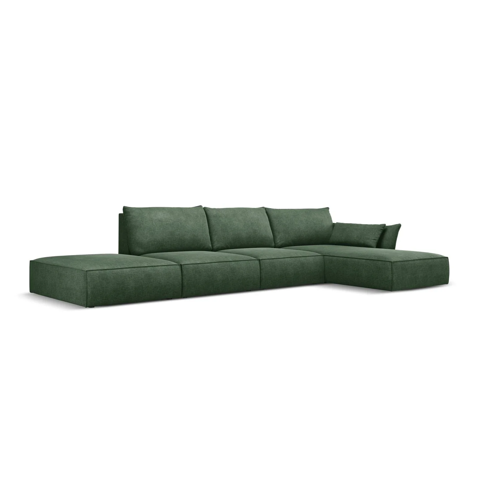 Kaelle 5-Sitzer Ecksofa Rechts, mit Bezug aus Samt oder Chenille, 364x171 cm - Image 22
