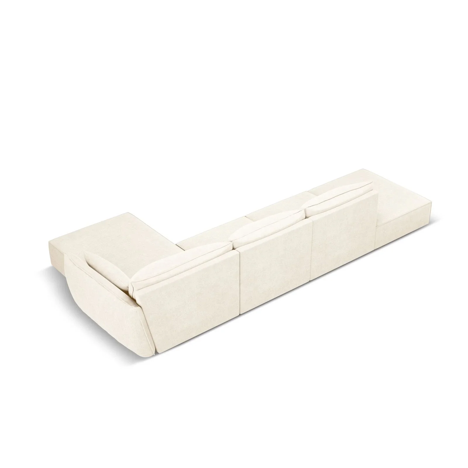 Kaelle 5-Sitzer Ecksofa Rechts, mit Bezug aus Samt oder Chenille, 364x171 cm - Image 3