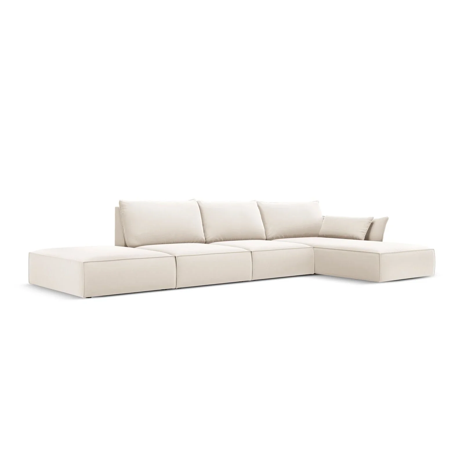 Kaelle 5-Sitzer Ecksofa Rechts, mit Bezug aus Samt oder Chenille, 364x171 cm - Image 47