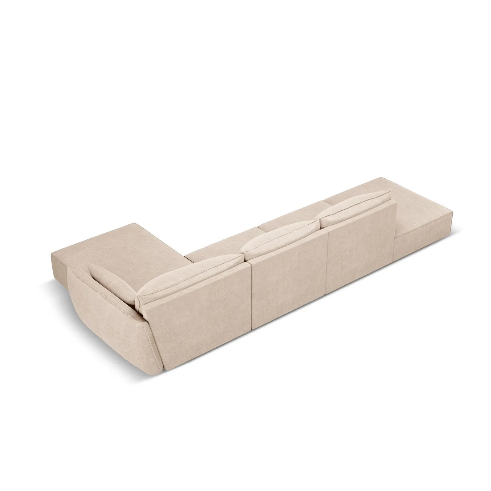 Kaelle 5-Sitzer Ecksofa Rechts, mit Bezug aus Samt oder Chenille, 364x171 cm - Image 8