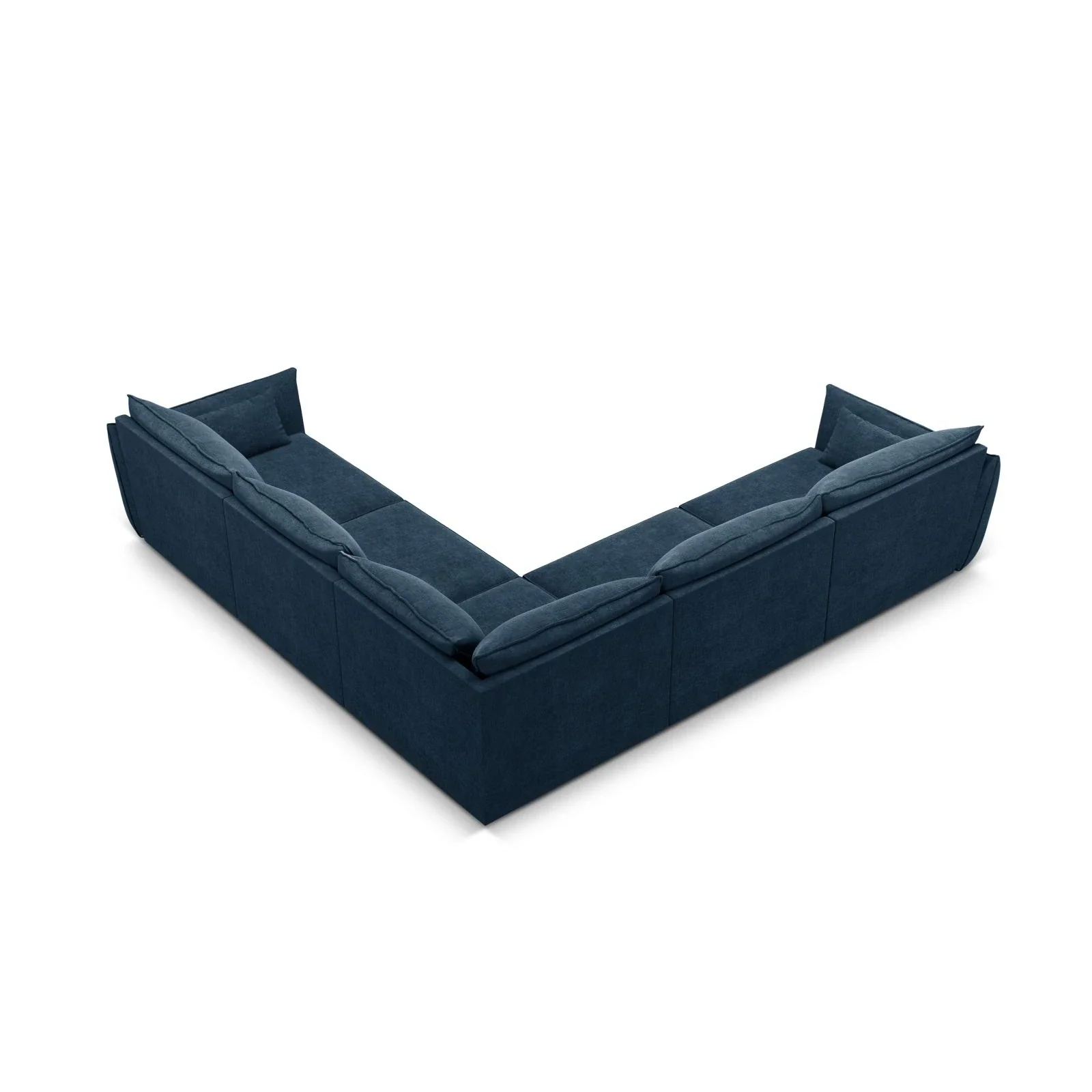 Kaelle 7-Sitzer Ecksofa symmetrisch, mit Bezug aus Samt oder Chenille, 286x286 cm - Image 29