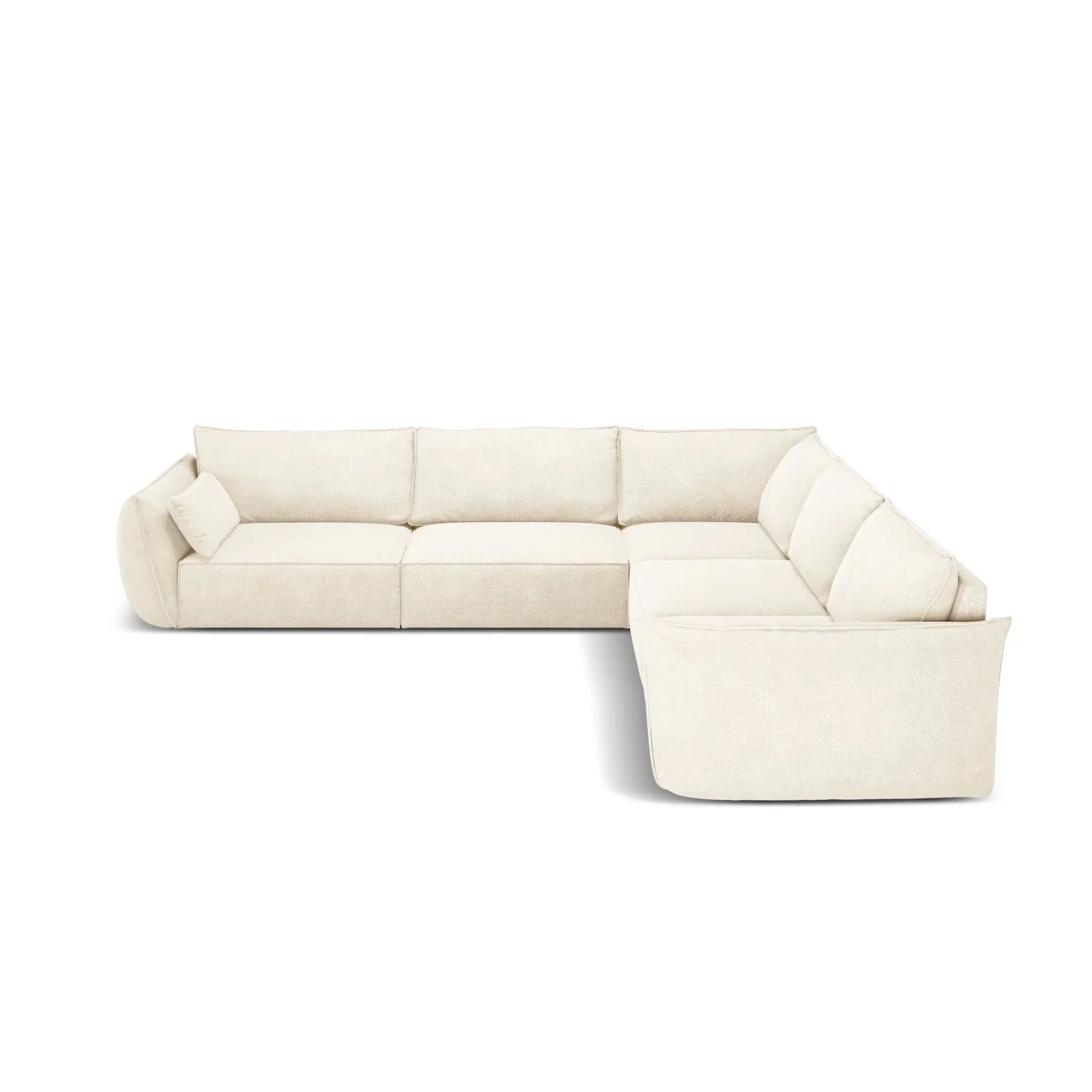 Kaelle 7-Sitzer Ecksofa symmetrisch, mit Bezug aus Samt oder Chenille, 286x286 cm - Image 3