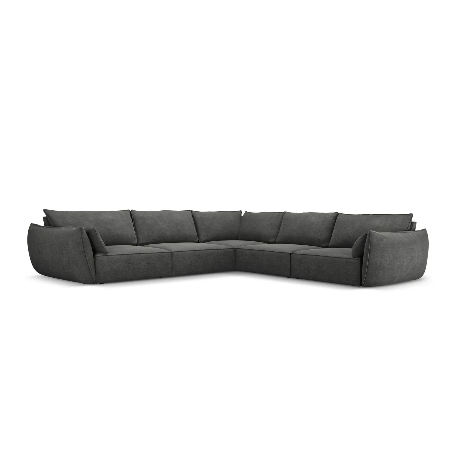 Kaelle 7-Sitzer Ecksofa symmetrisch, mit Bezug aus Samt oder Chenille, 286x286 cm - Image 36