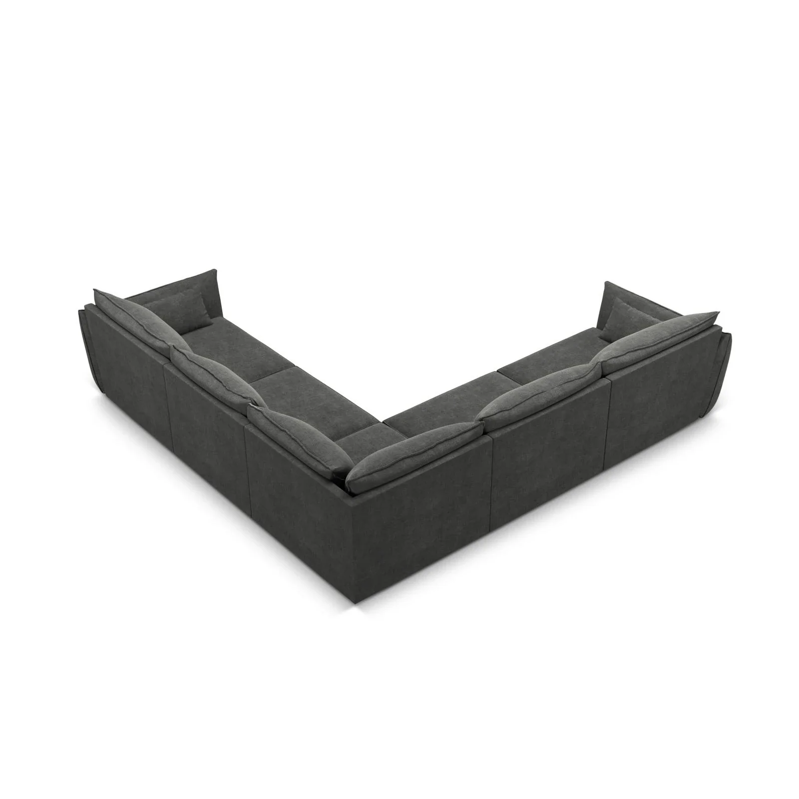 Kaelle 7-Sitzer Ecksofa symmetrisch, mit Bezug aus Samt oder Chenille, 286x286 cm - Image 39