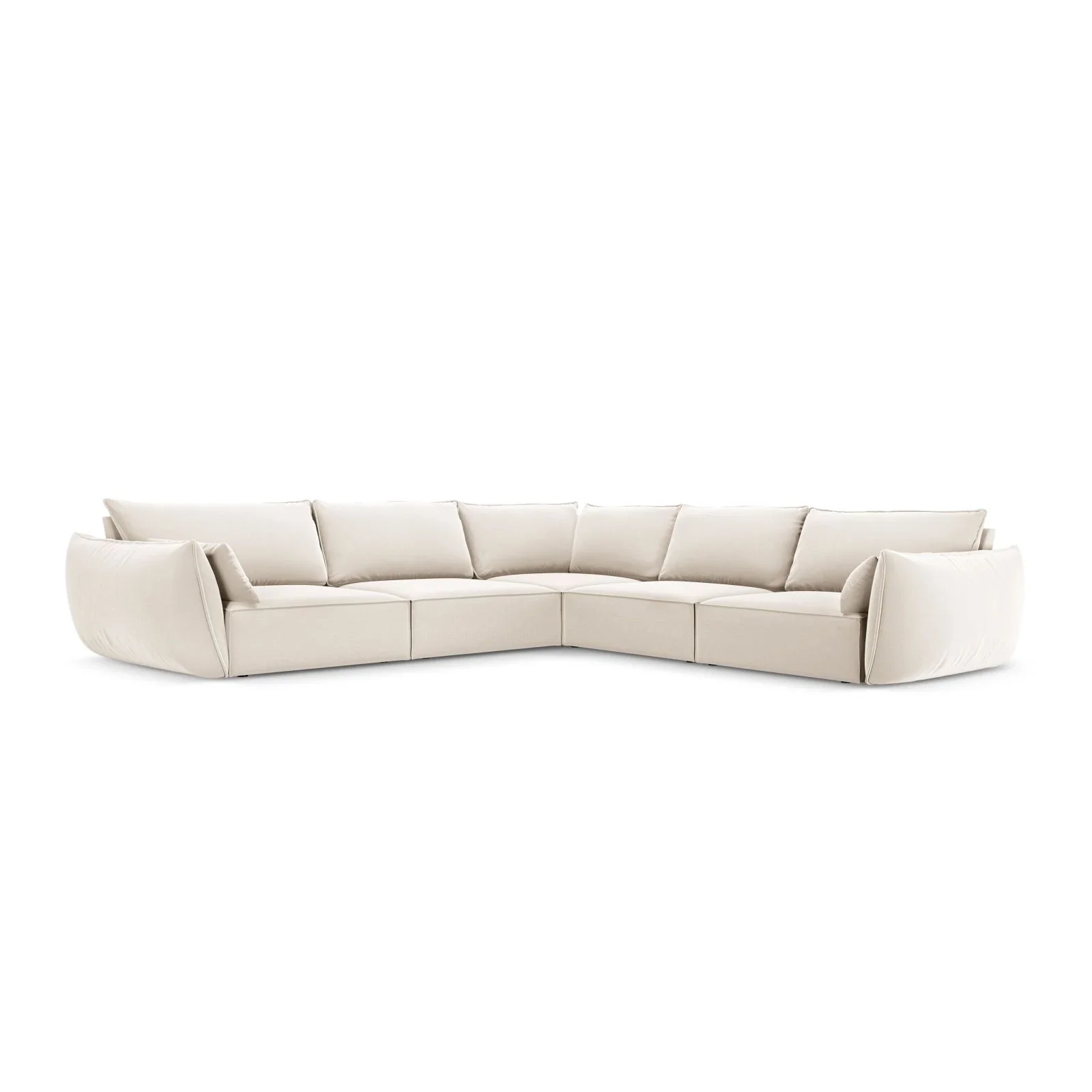 Kaelle 7-Sitzer Ecksofa symmetrisch, mit Bezug aus Samt oder Chenille, 286x286 cm - Image 46