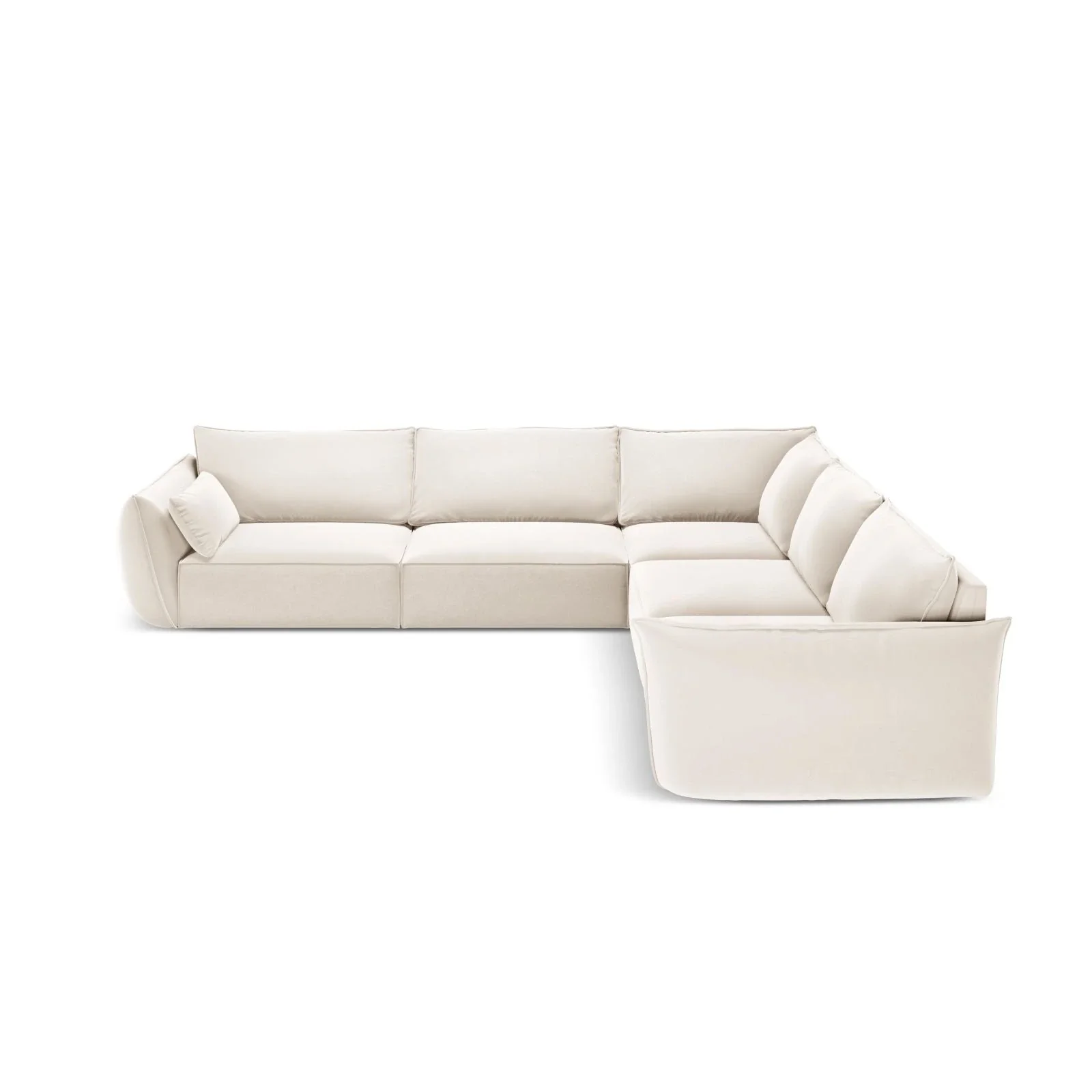 Kaelle 7-Sitzer Ecksofa symmetrisch, mit Bezug aus Samt oder Chenille, 286x286 cm - Image 48