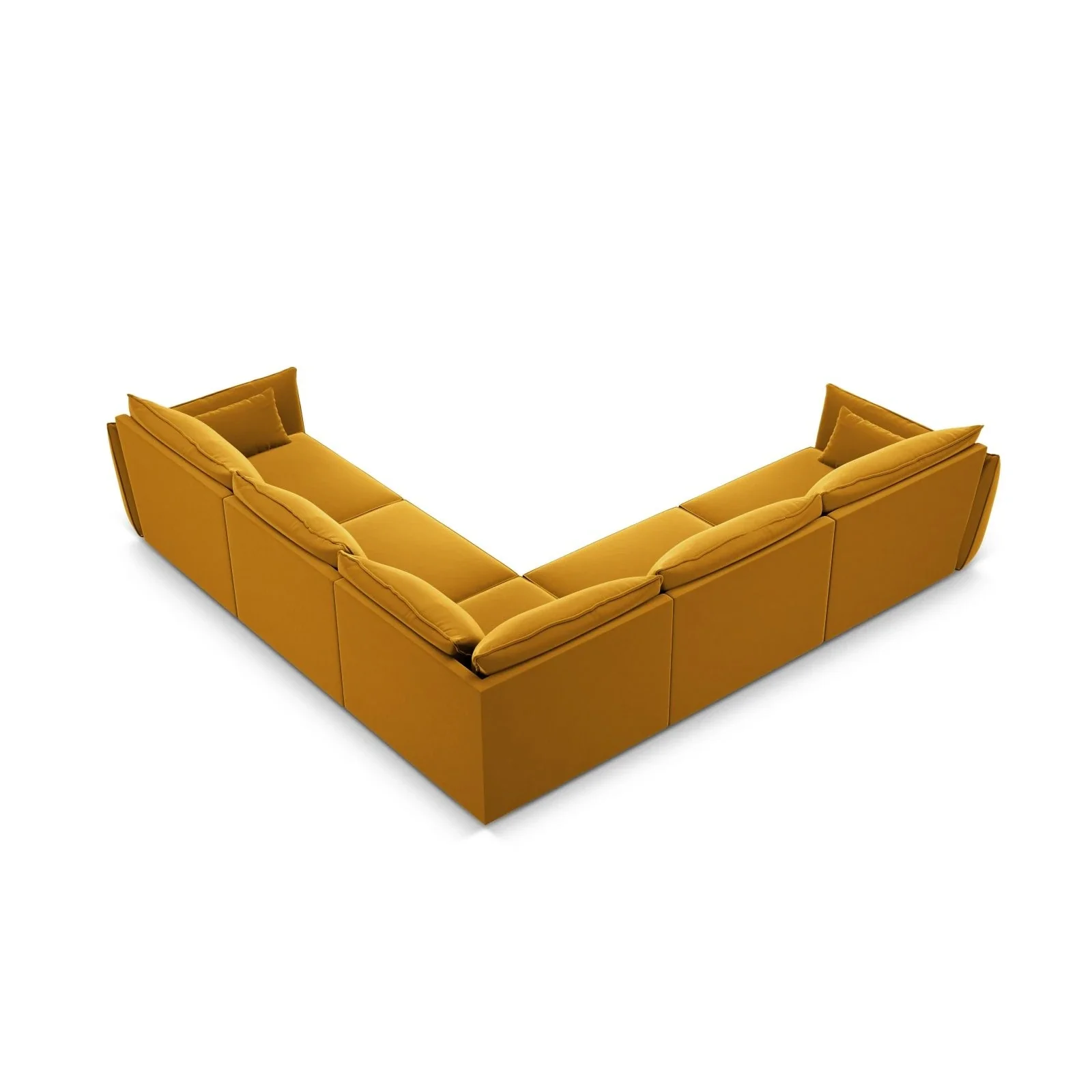 Kaelle 7-Sitzer Ecksofa symmetrisch, mit Bezug aus Samt oder Chenille, 286x286 cm - Image 64