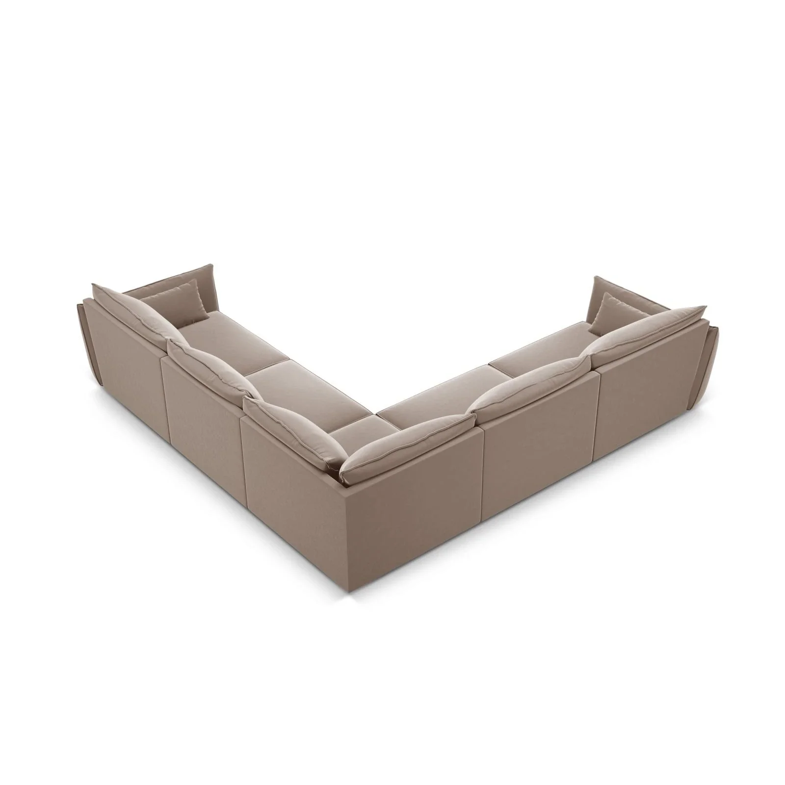 Kaelle 7-Sitzer Ecksofa symmetrisch, mit Bezug aus Samt oder Chenille, 286x286 cm - Image 84