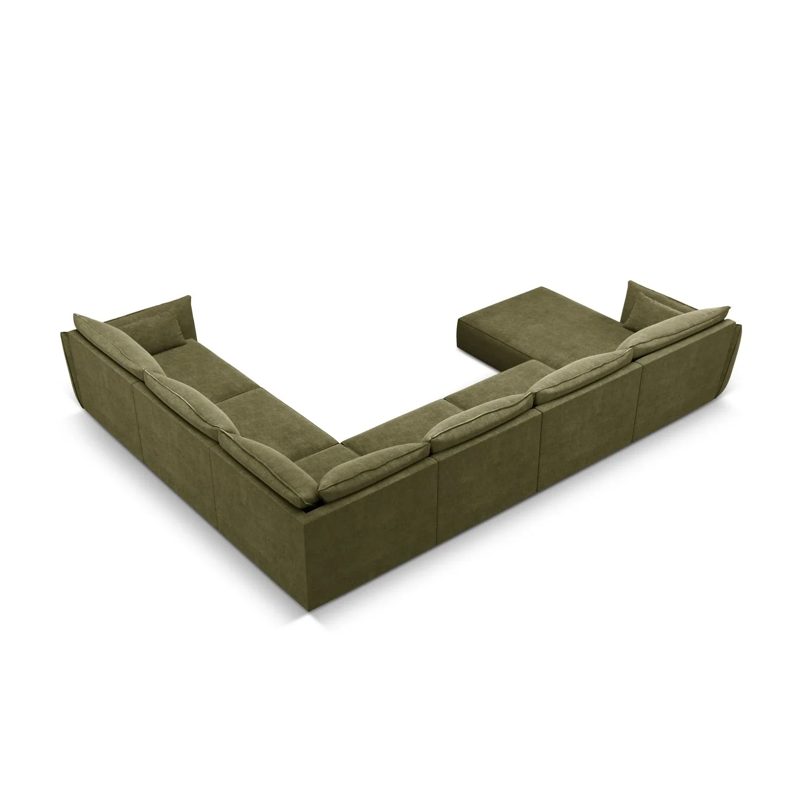Kaelle 8-Sitzer Panorama-Sofa, Rechts, mit Bezug aus Samt oder Chenille, 384x284 cm - Image 14