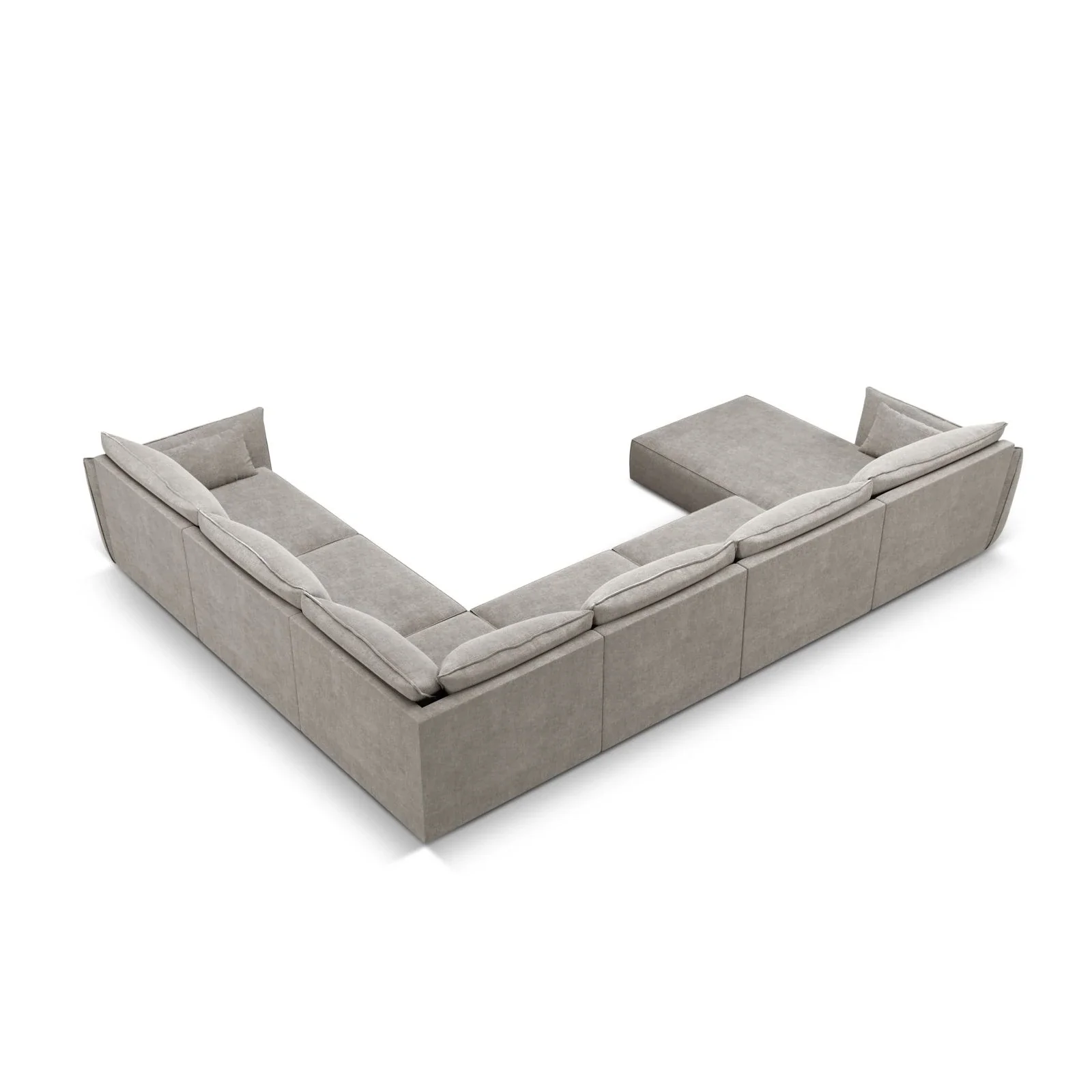 Kaelle 8-Sitzer Panorama-Sofa, Rechts, mit Bezug aus Samt oder Chenille, 384x284 cm - Image 34