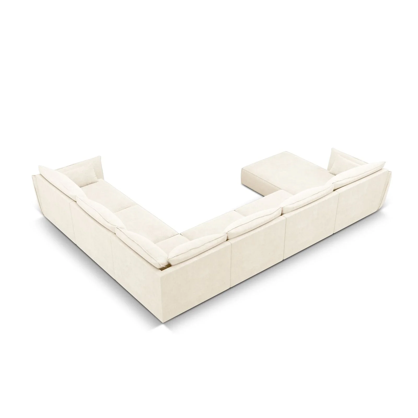 Kaelle 8-Sitzer Panorama-Sofa, Rechts, mit Bezug aus Samt oder Chenille, 384x284 cm - Image 4