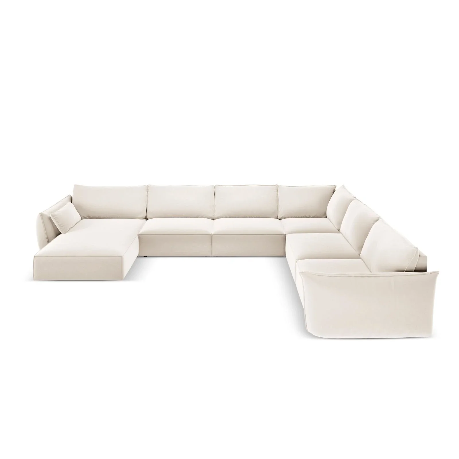 Kaelle 8-Sitzer Panorama-Sofa, Rechts, mit Bezug aus Samt oder Chenille, 384x284 cm - Image 48