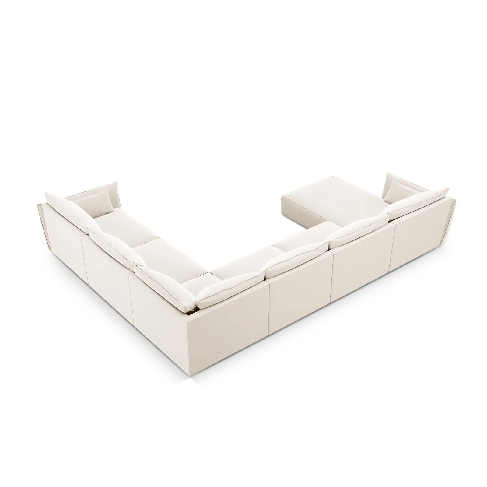 Kaelle 8-Sitzer Panorama-Sofa, Rechts, mit Bezug aus Samt oder Chenille, 384x284 cm - Image 49