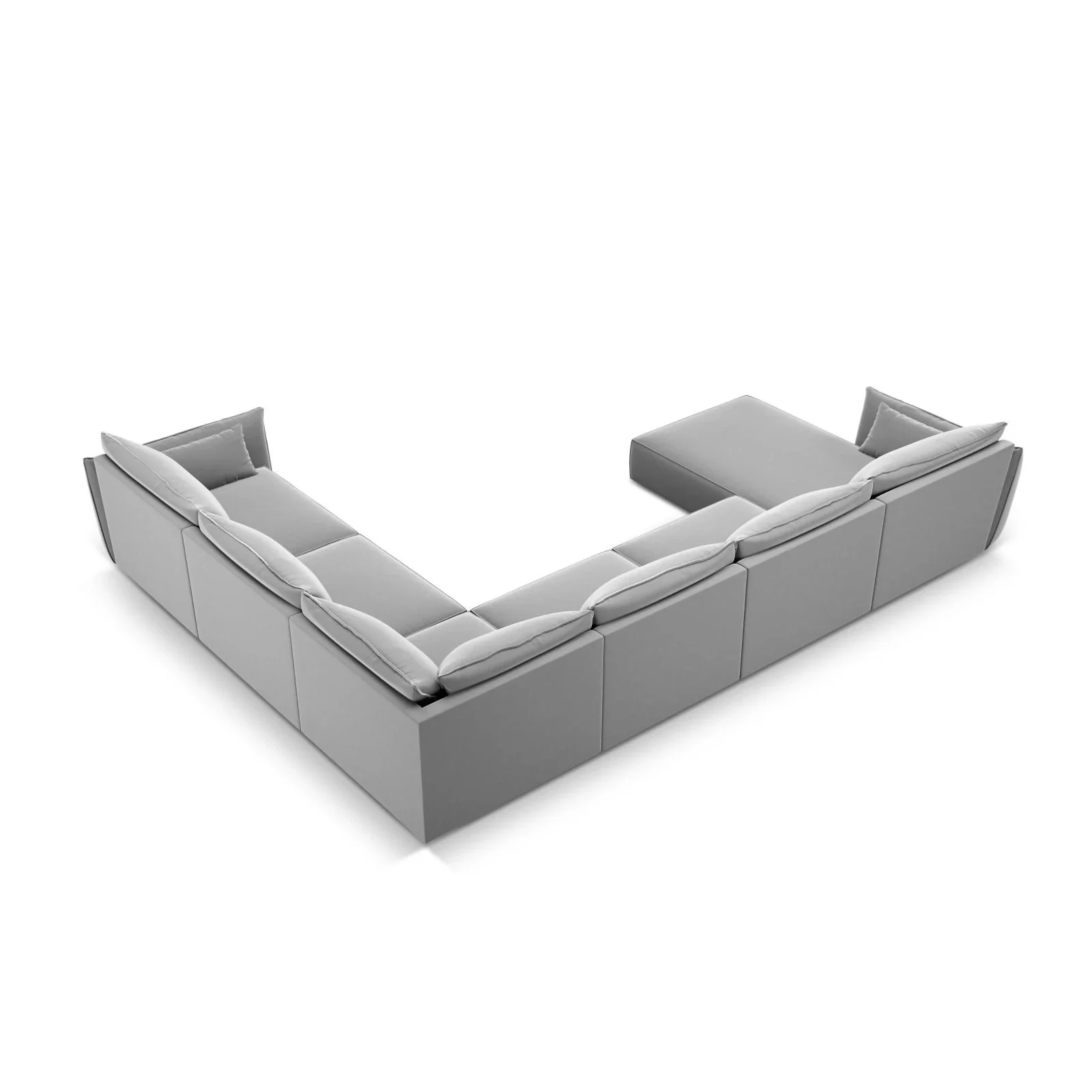 Kaelle 8-Sitzer Panorama-Sofa, Rechts, mit Bezug aus Samt oder Chenille, 384x284 cm - Image 69