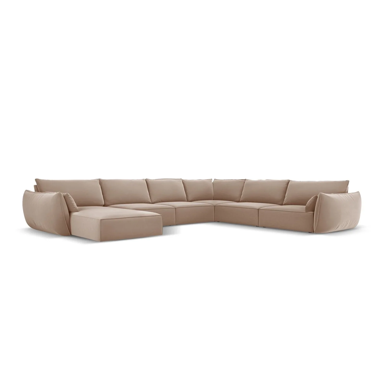 Kaelle 8-Sitzer Panorama-Sofa, Rechts, mit Bezug aus Samt oder Chenille, 384x284 cm - Image 78