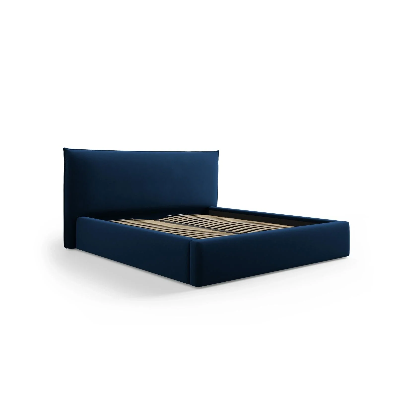 Kaelle Bett mit Stauraum und Kopfteil in Samt oder Chenille, 140x200 cm - Image 63