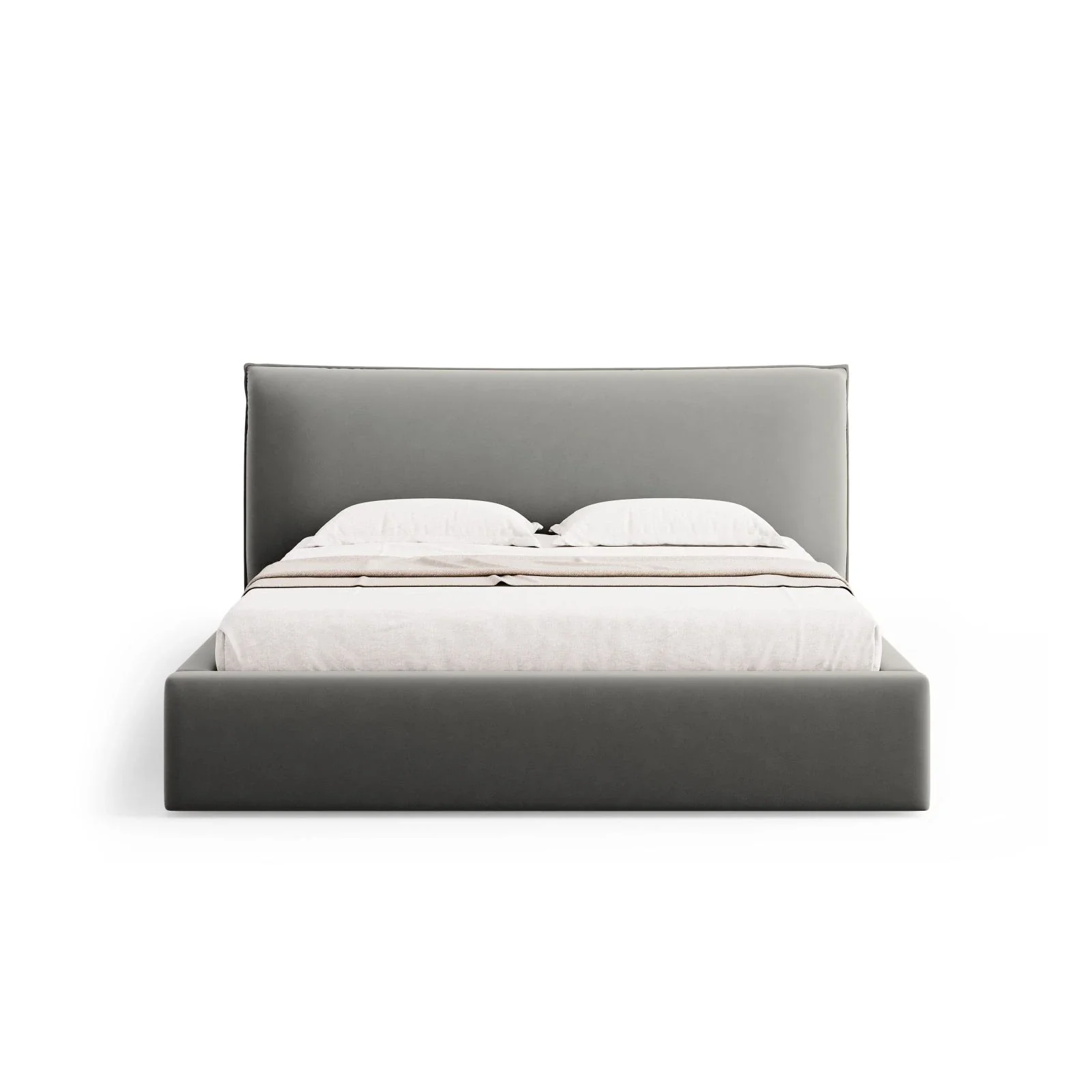 Kaelle Bett mit Stauraum und Kopfteil in Samt oder Chenille, 140x200 cm - Image 68